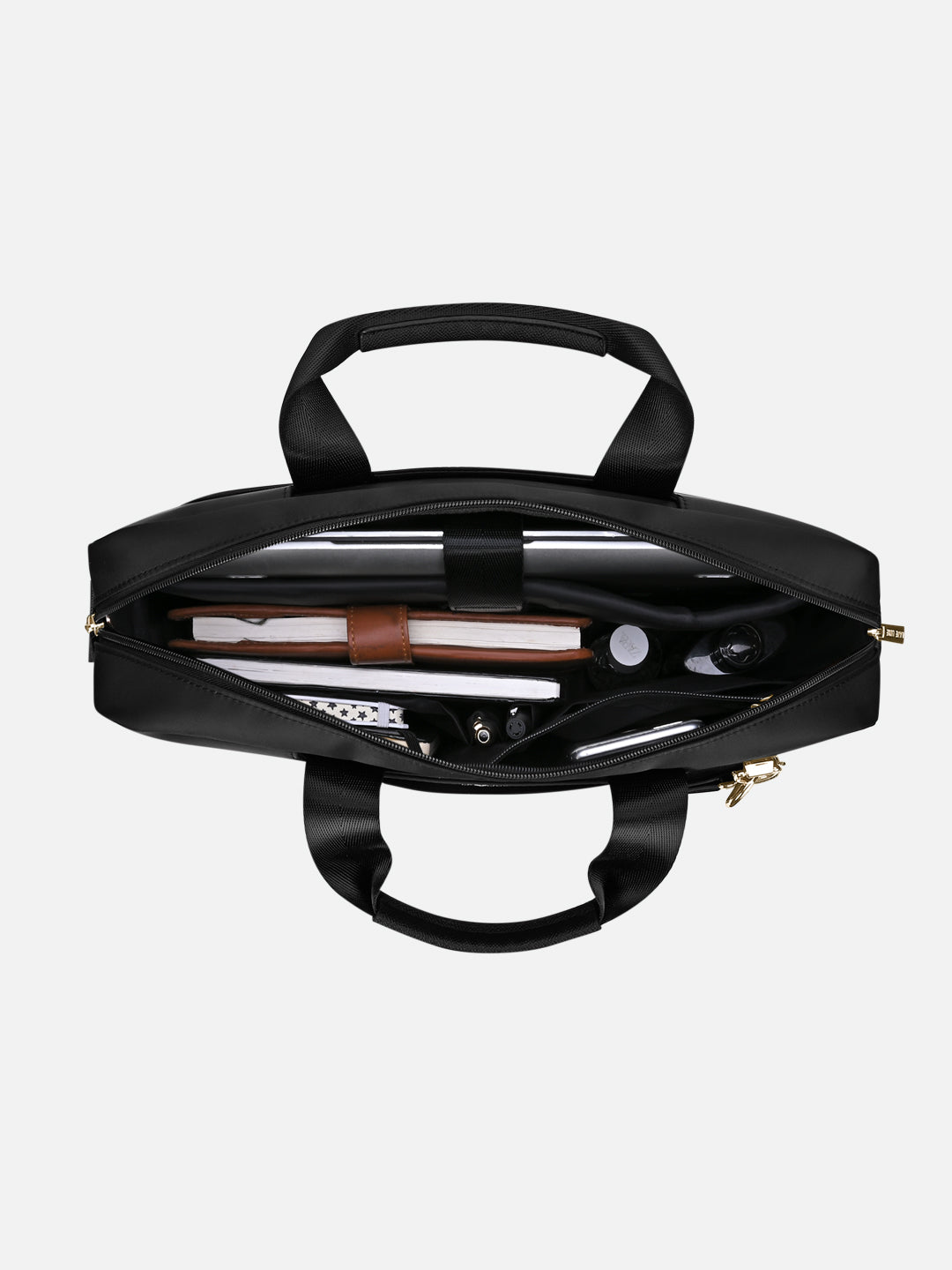 Brewcaff 1 Compartment Large Laptop Bag Black