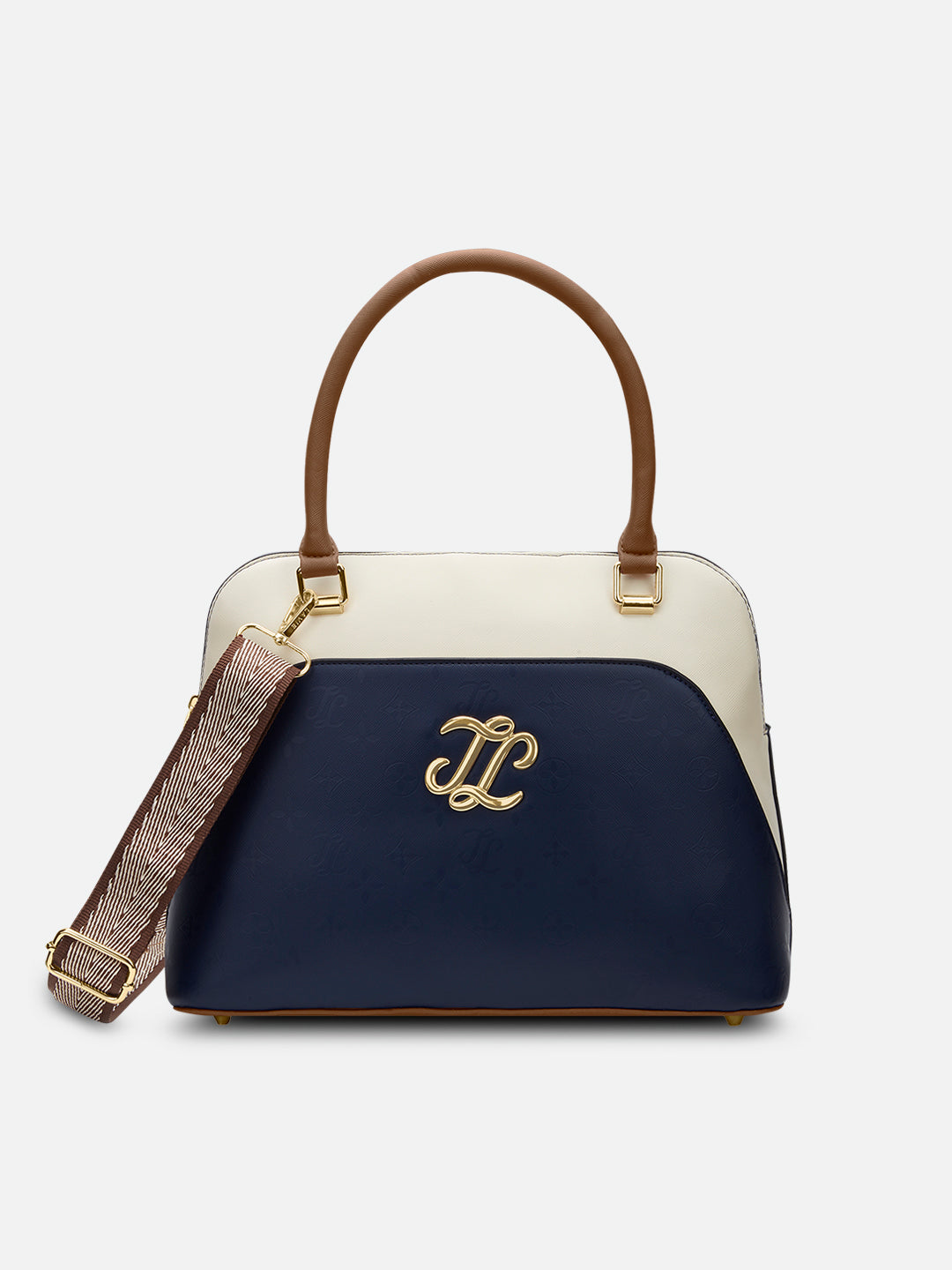 Aiken Colourblock Dome Medium Satchel Bag