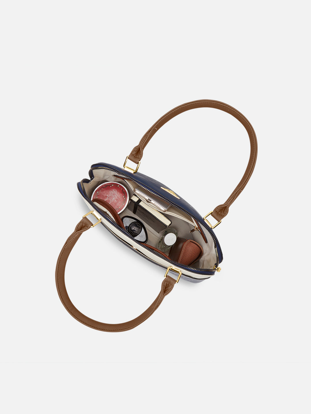 Aiken Colourblock Dome Medium Satchel Bag