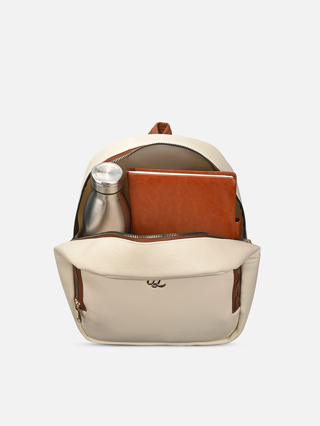 Colourblock Conway Medium Backpack Off White