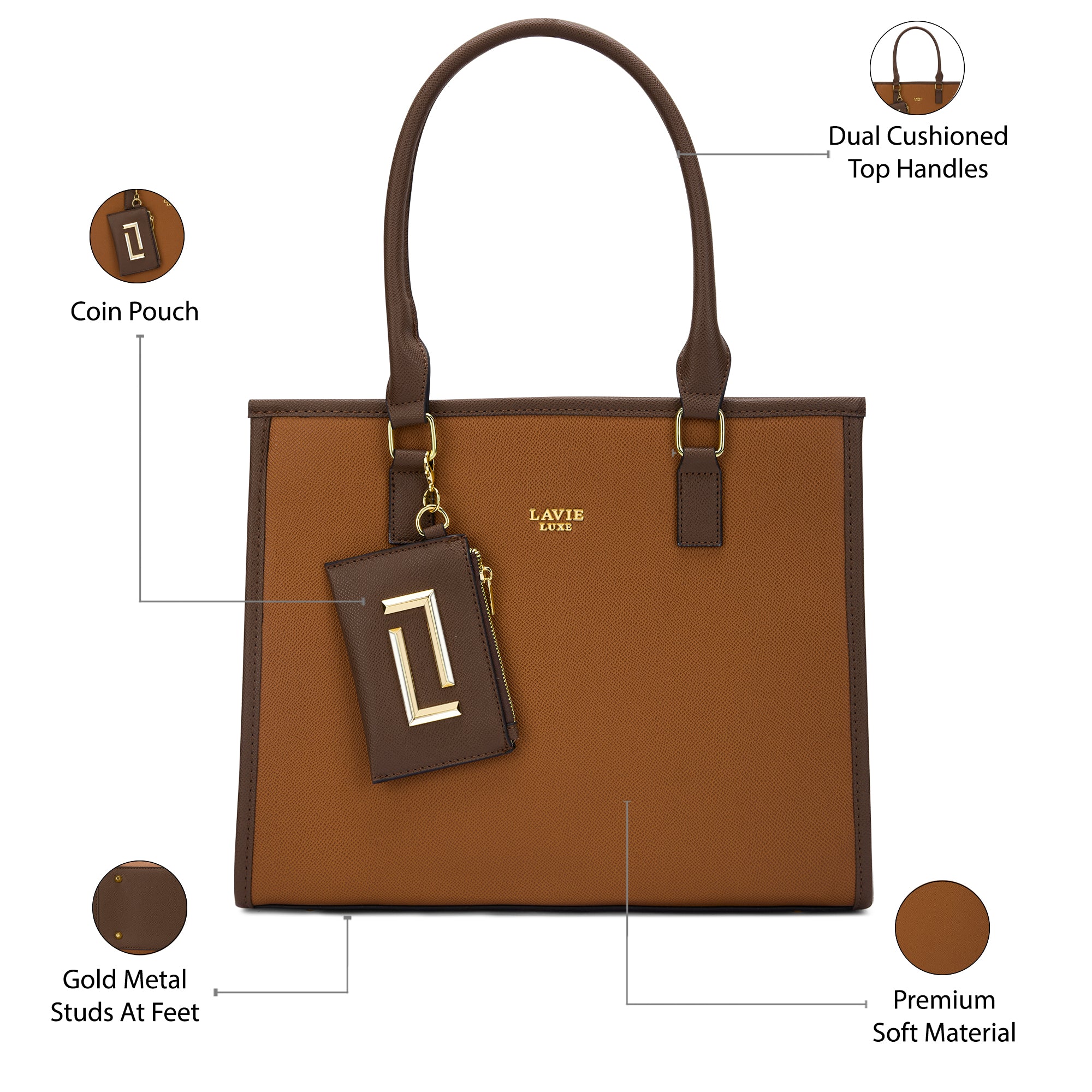Duo Quad Large Satchel Bag