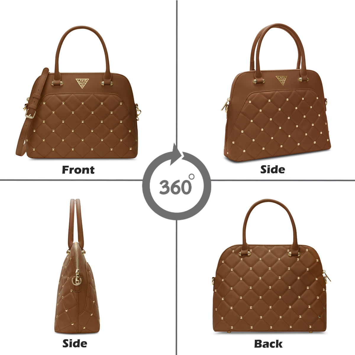 Stud Elko Medium Satchel Bag