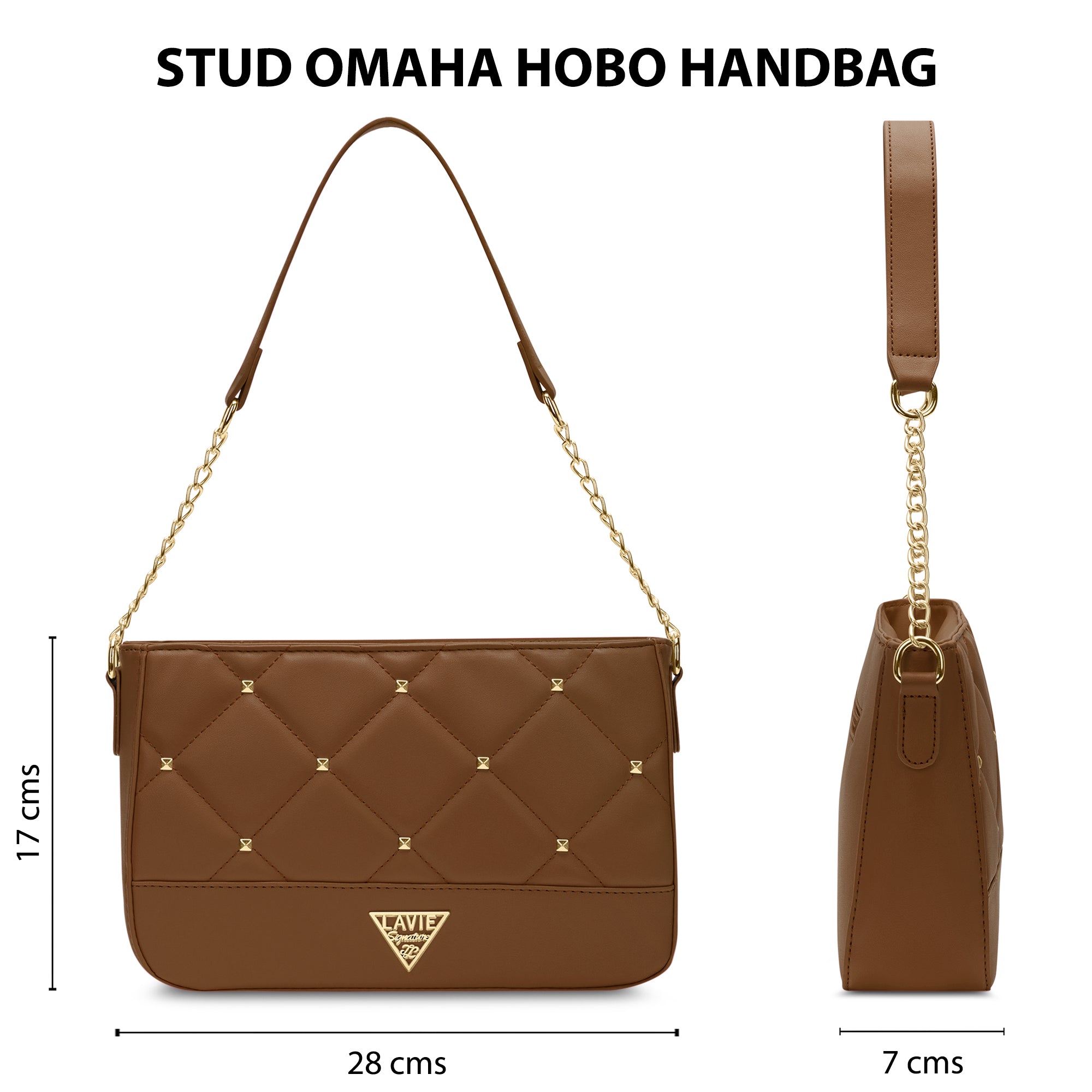 Stud Omaha Small Hobo Bag