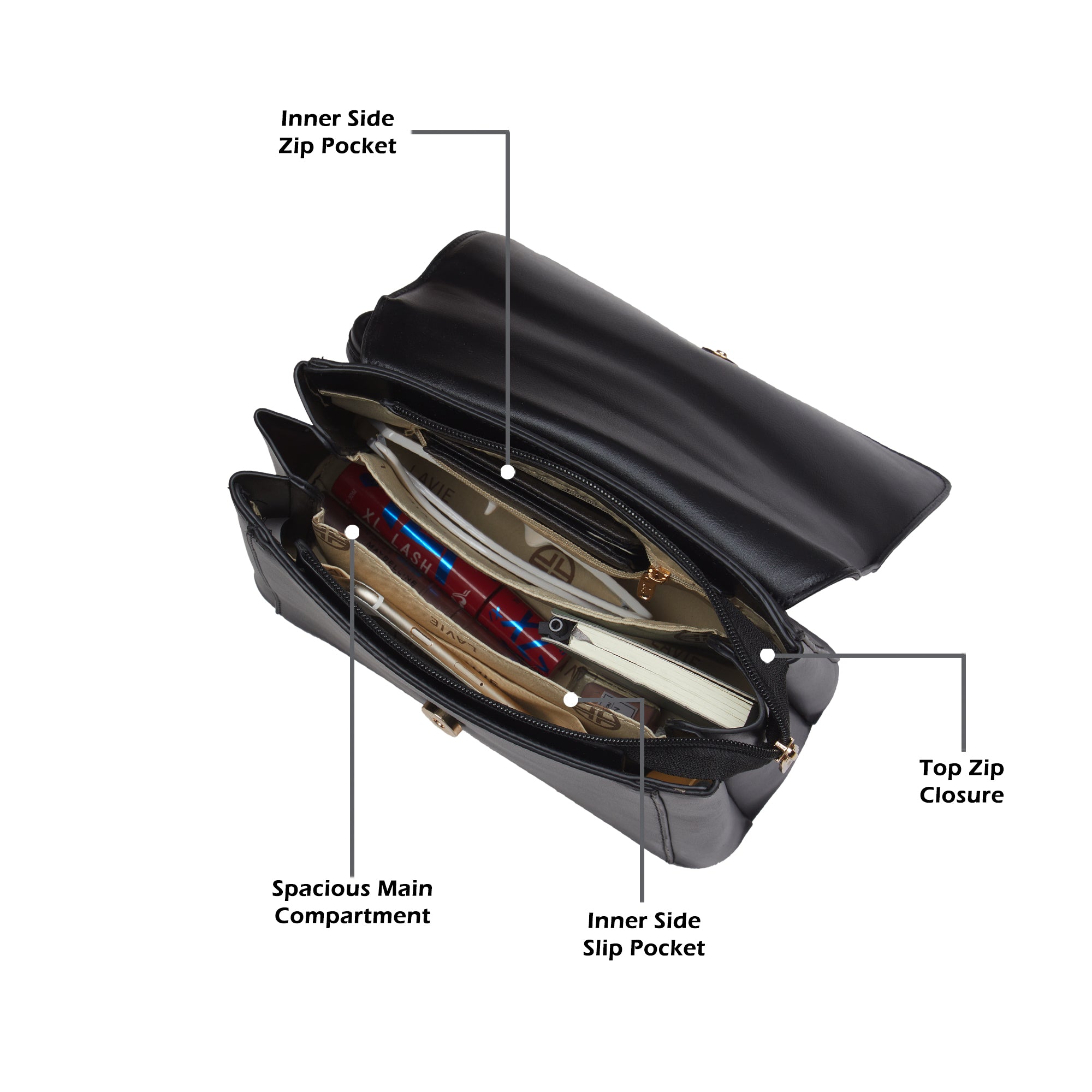 Elgin Medium Flap Satchel Bag