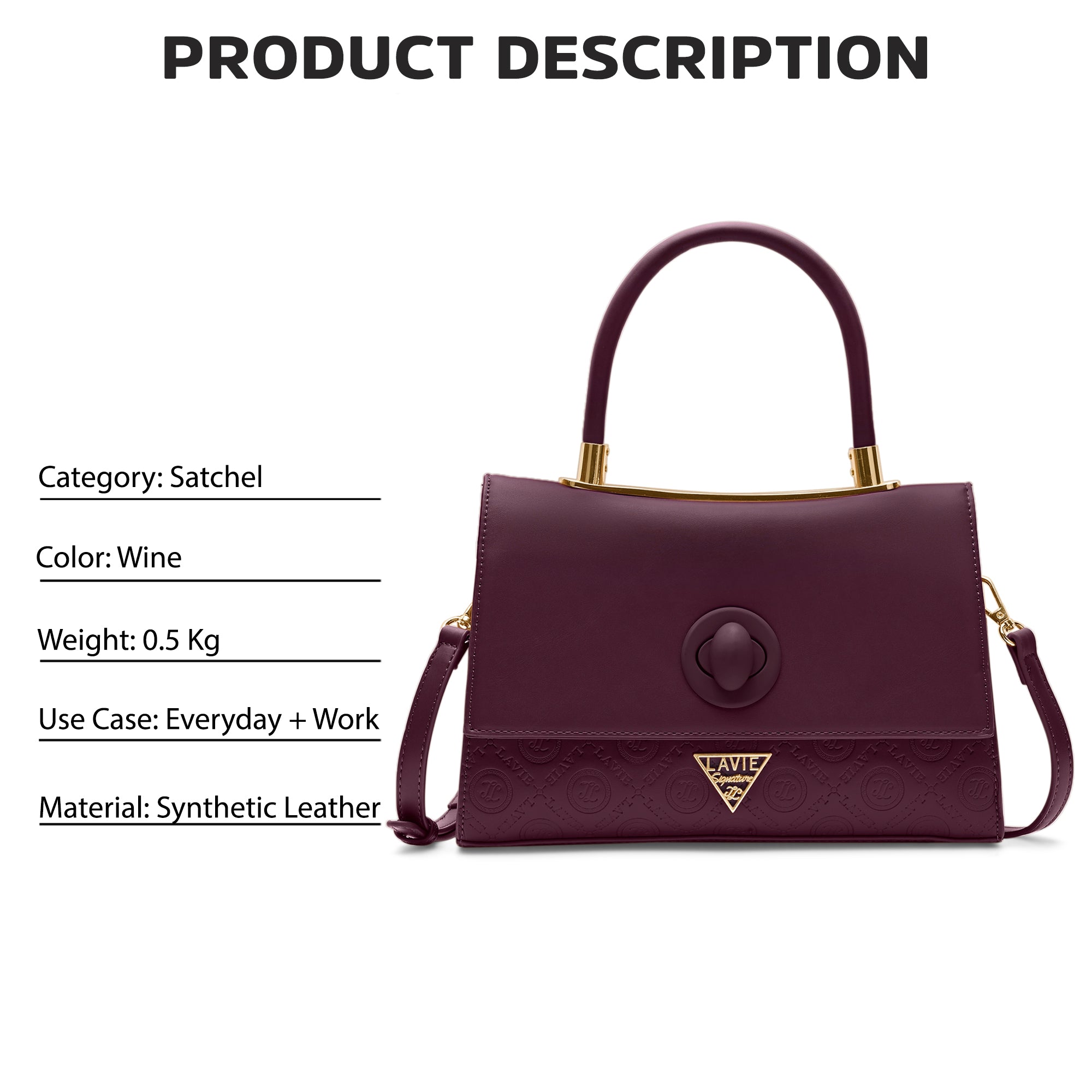 Charlotte Flap Medium Satchel Bag