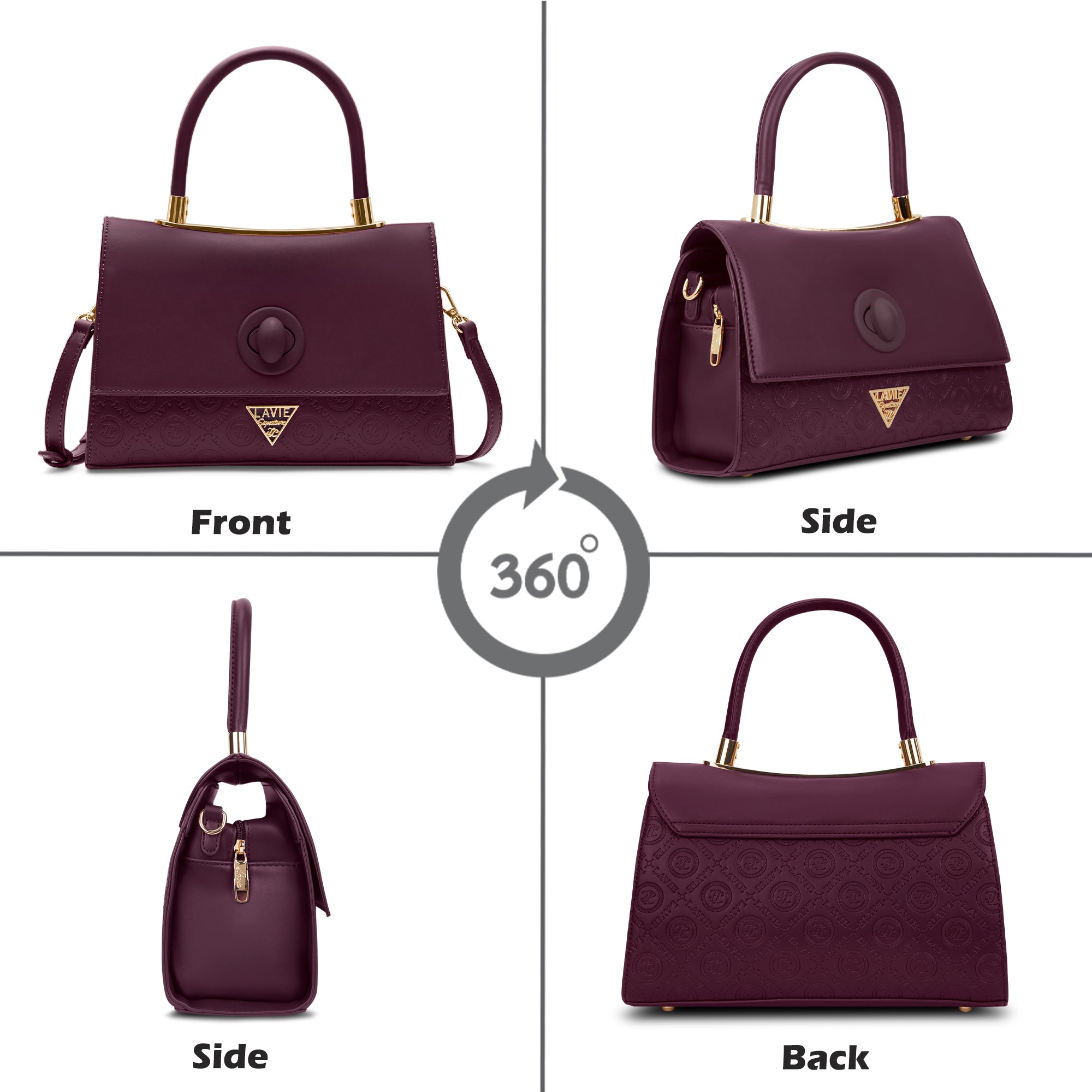 Charlotte Flap Medium Satchel Bag