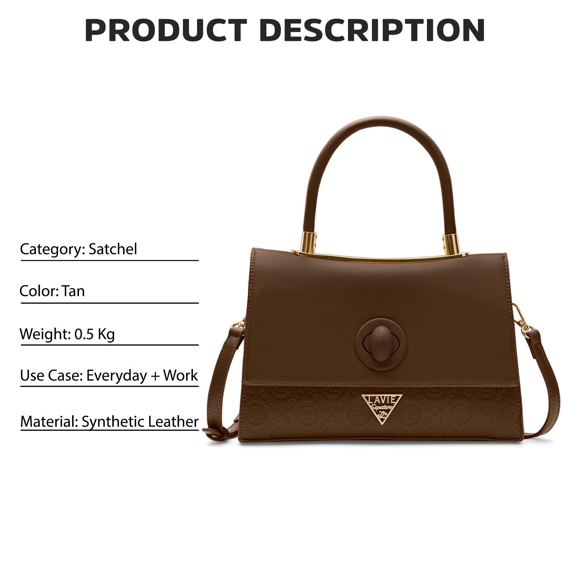 Charlotte Flap Medium Satchel Bag