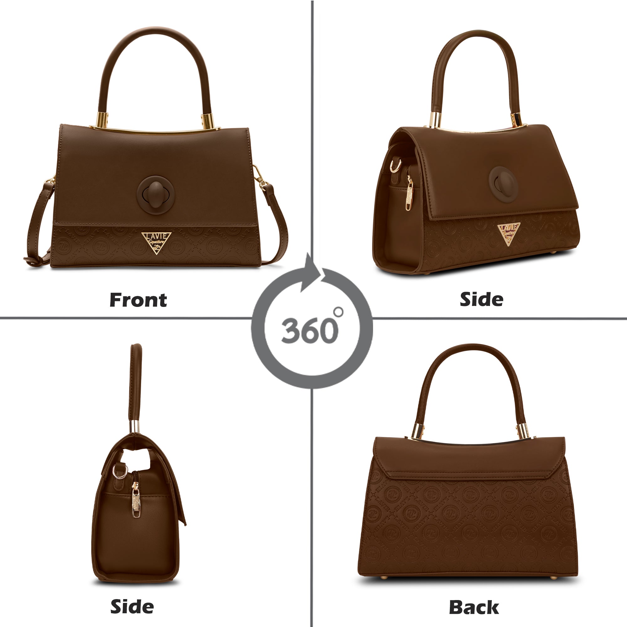 Charlotte Flap Medium Satchel Bag