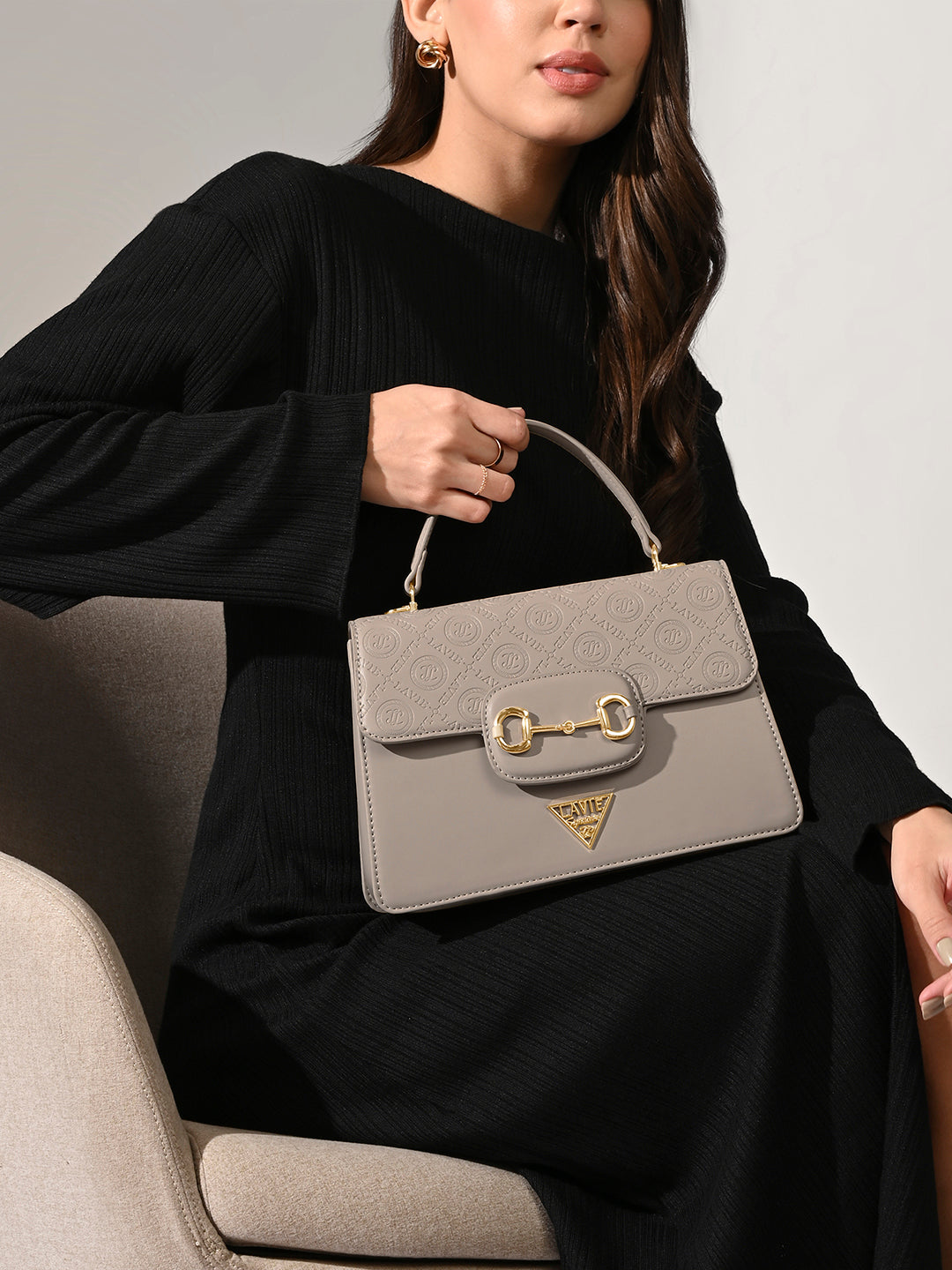 Sedona 3 Compartments Flap Medium Satchel Bag