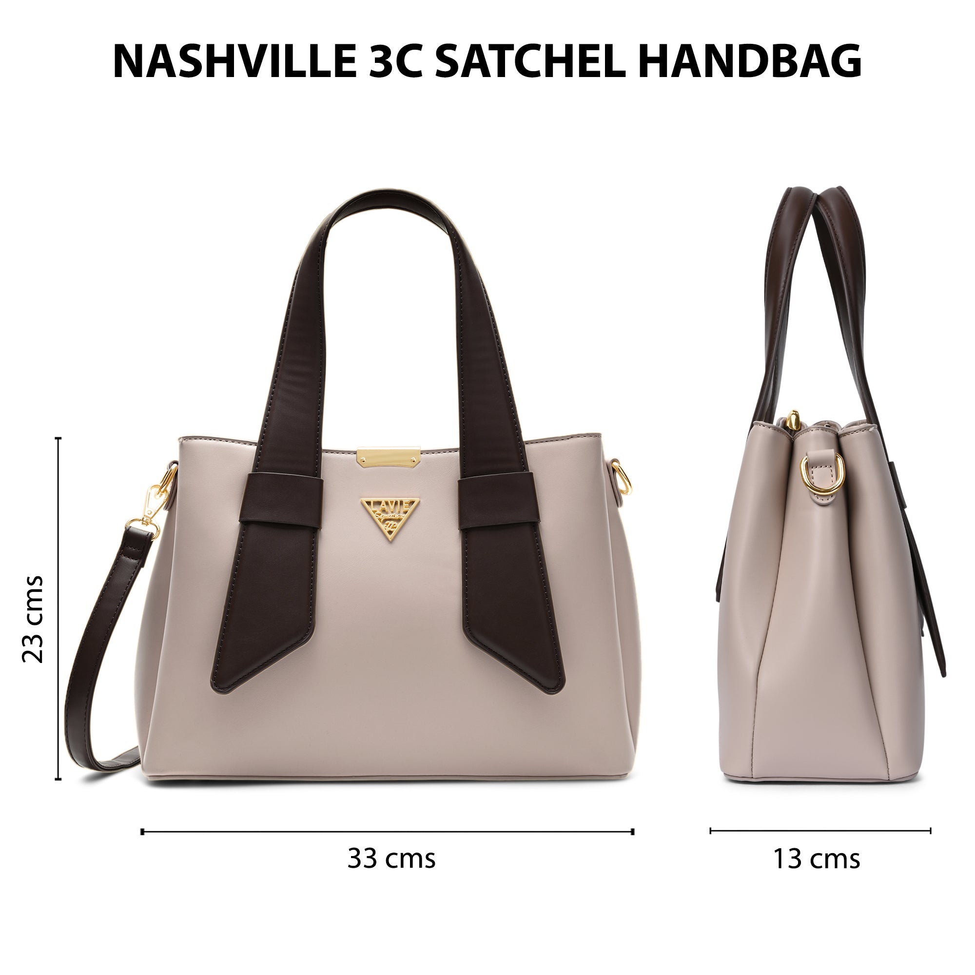 Nashville 3 Compartments Medium Satchel Bag