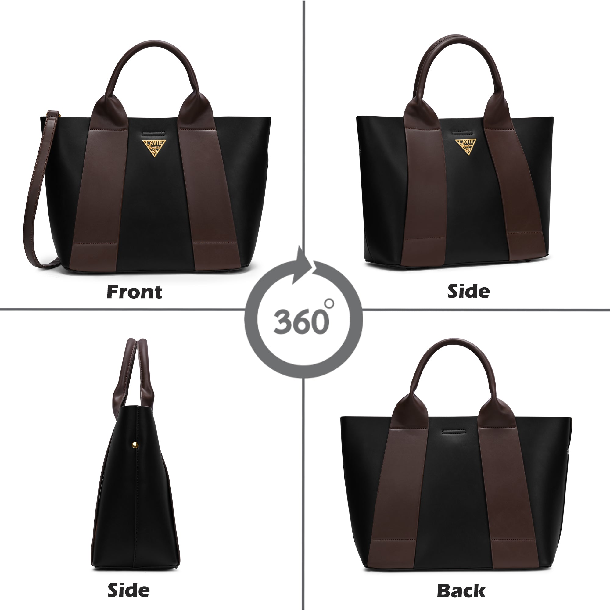 Savannah 3 Compartments Large Tote Bag