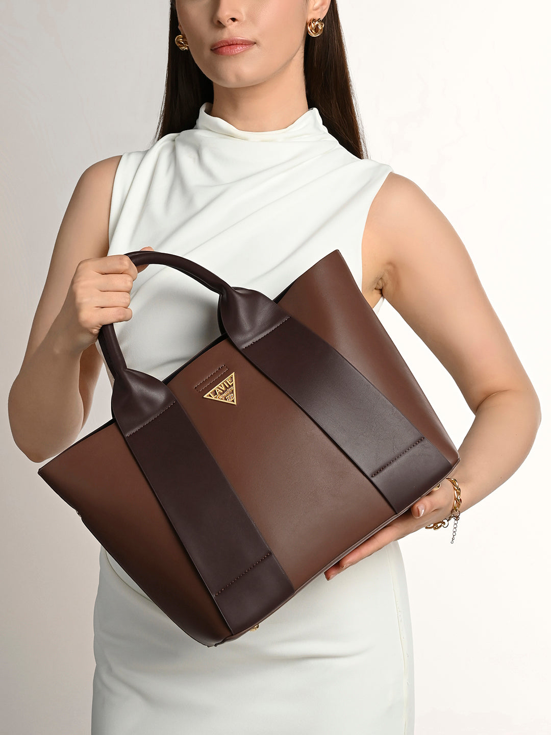 Savannah 3 Compartments Large Tote Bag