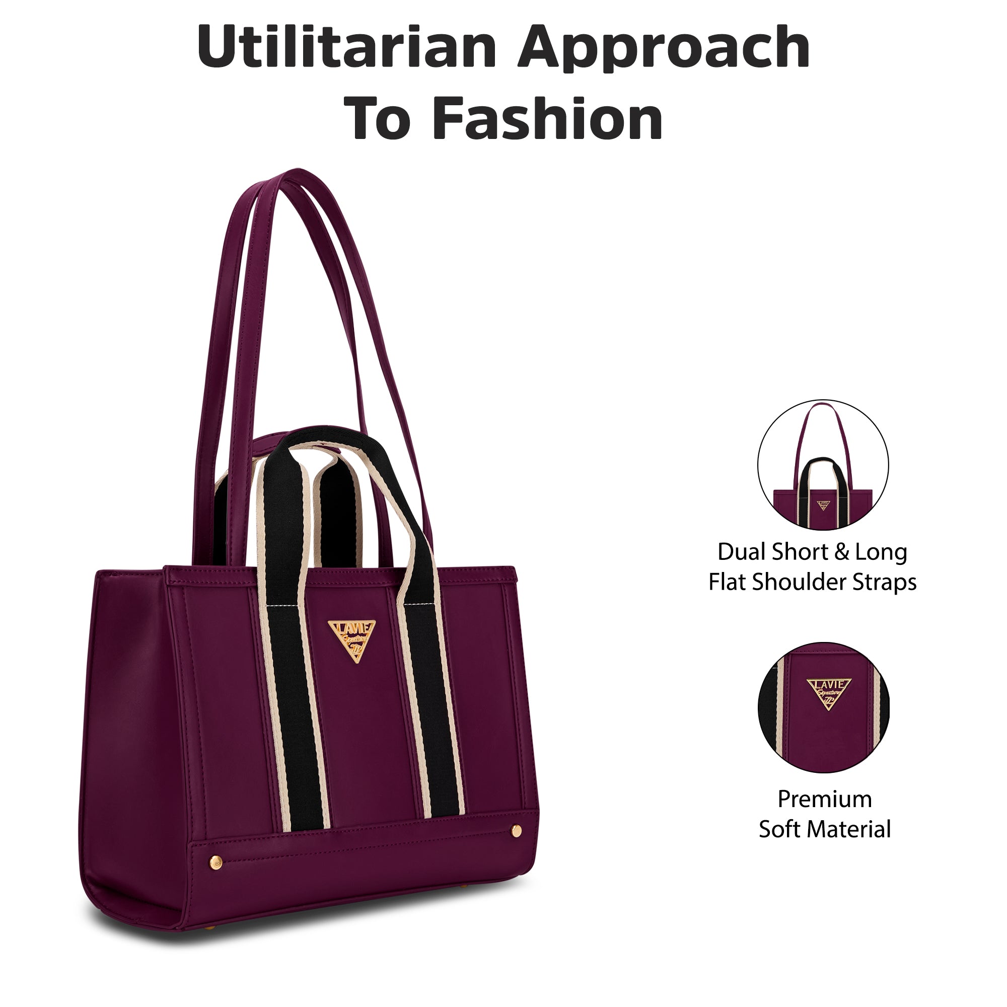 Columbus 3 Compartment Medium Satchel Bag