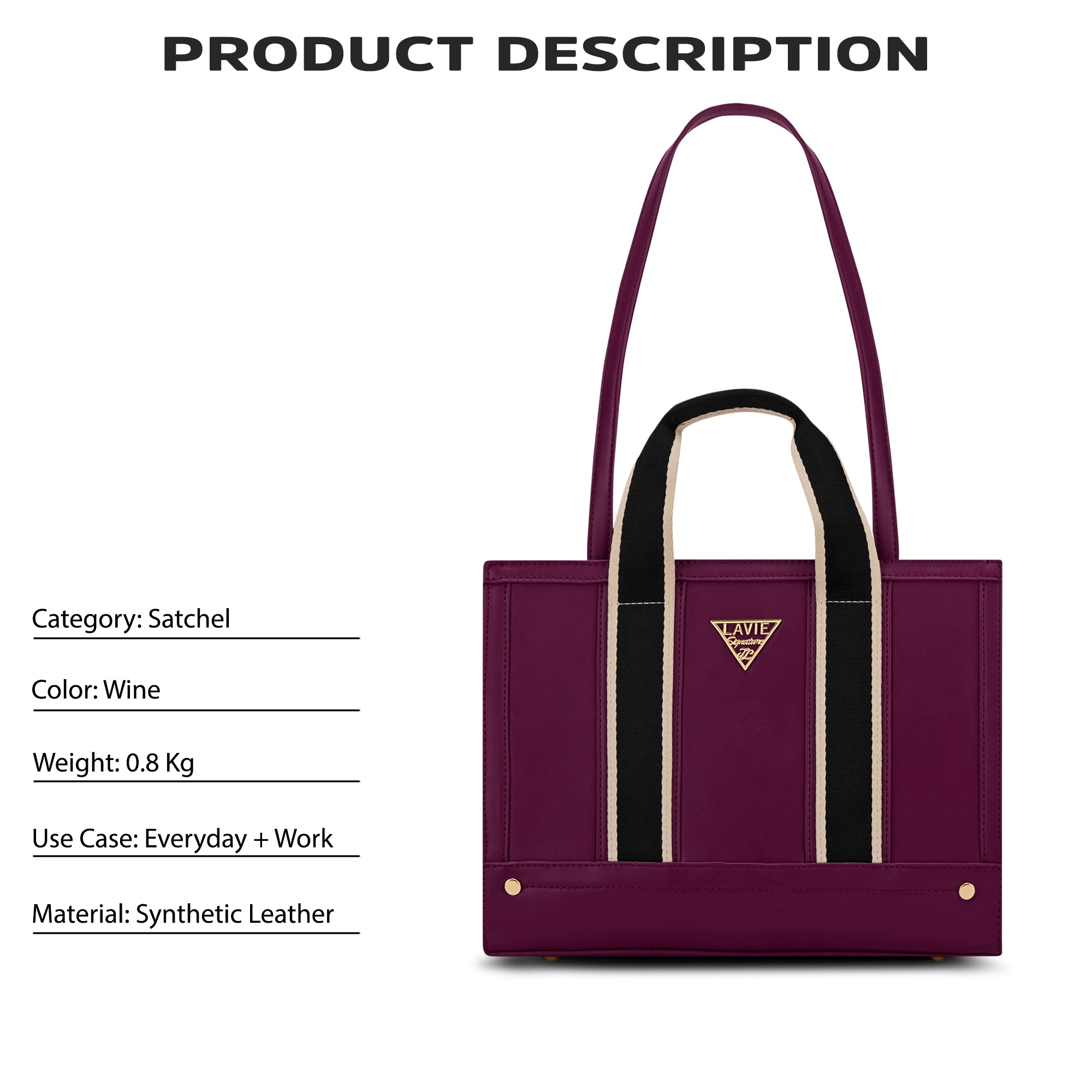 Columbus 3 Compartment Medium Satchel Bag