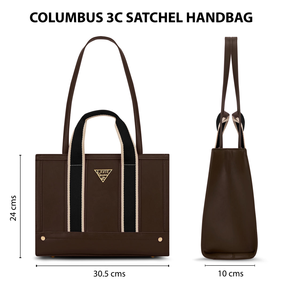 Columbus 3 Compartment Medium Satchel Bag