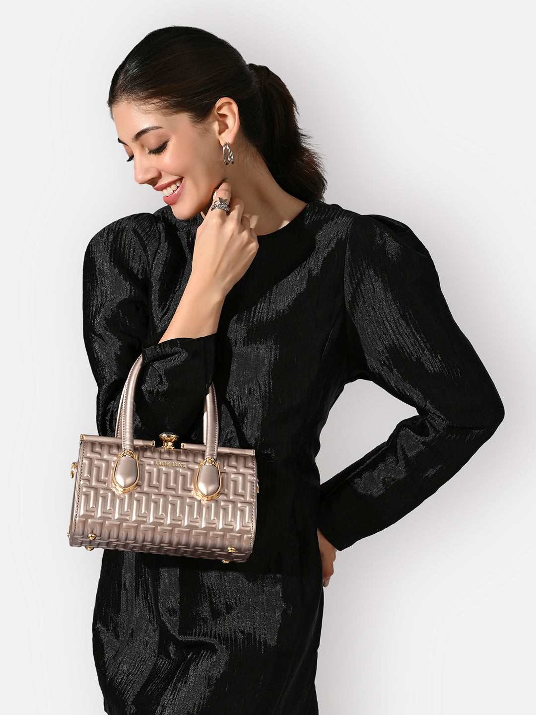Dazzem Small Rose Gold Handbag