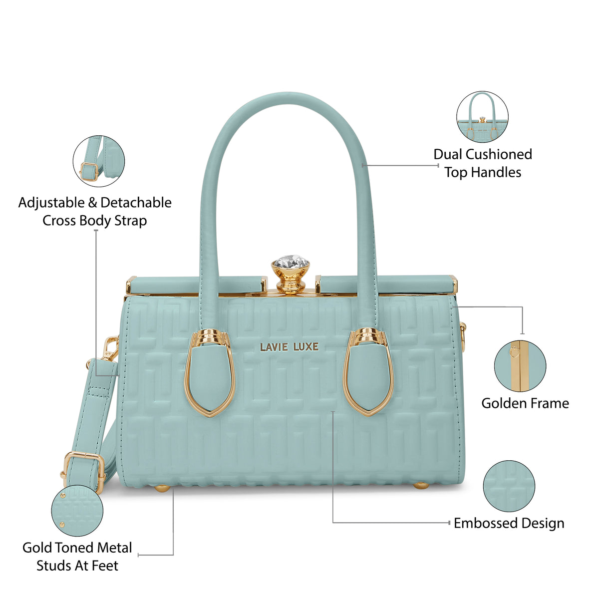 Dazzem Small Mint Handbag