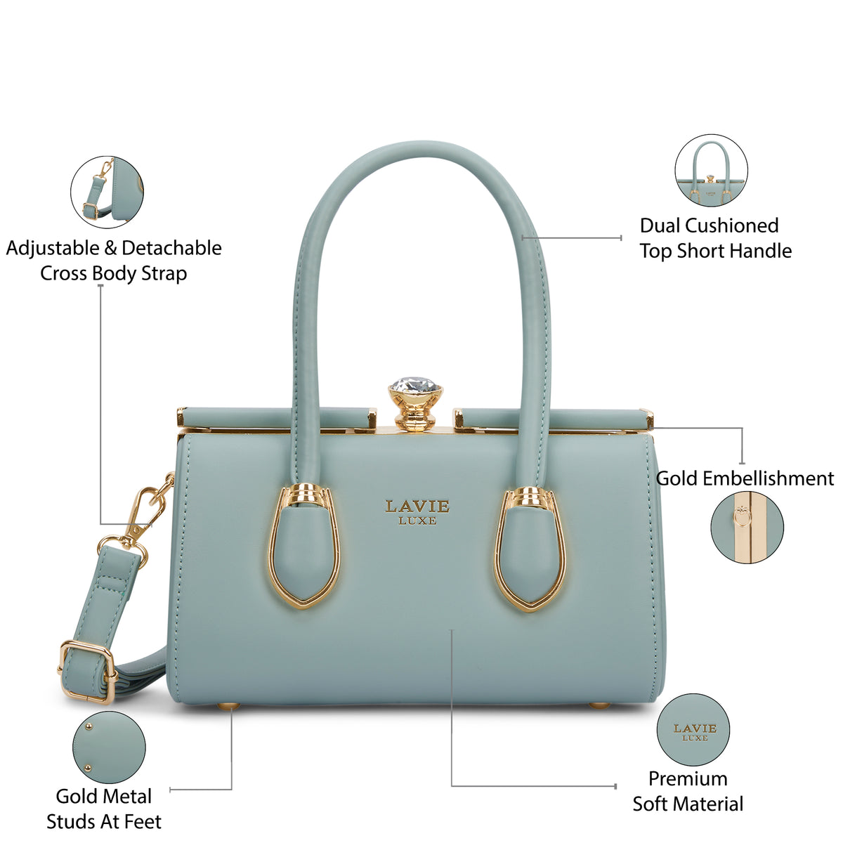 Dazzle Small Mint Handbag