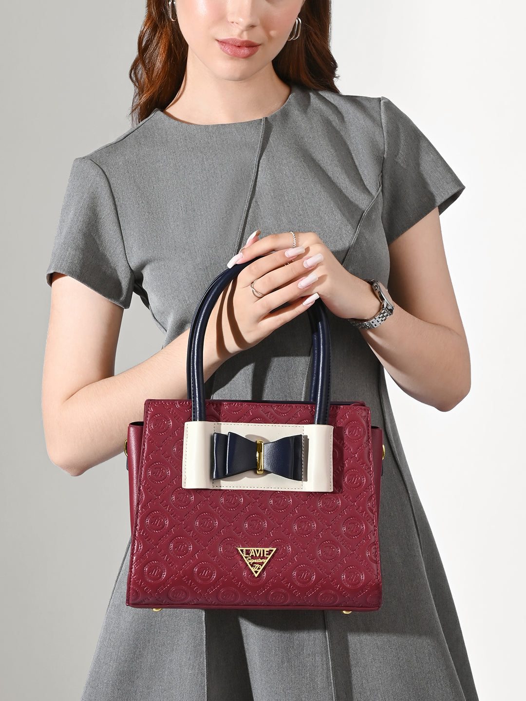 Geneva Colourblock Medium Satchel Bag