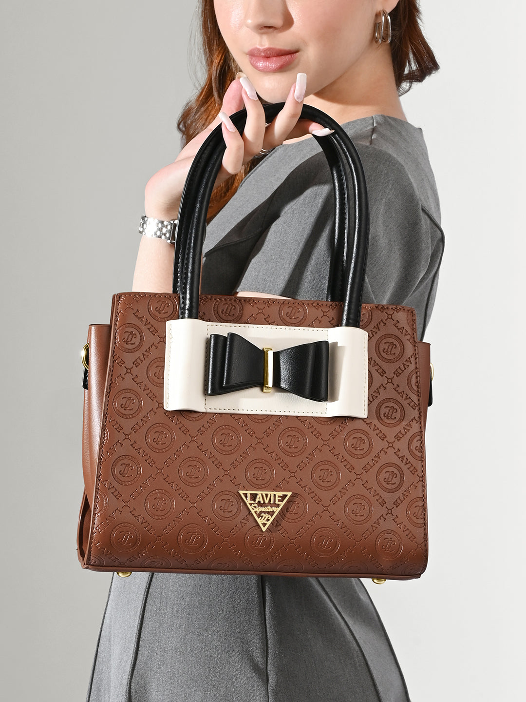 Geneva Colourblock Medium Satchel Bag