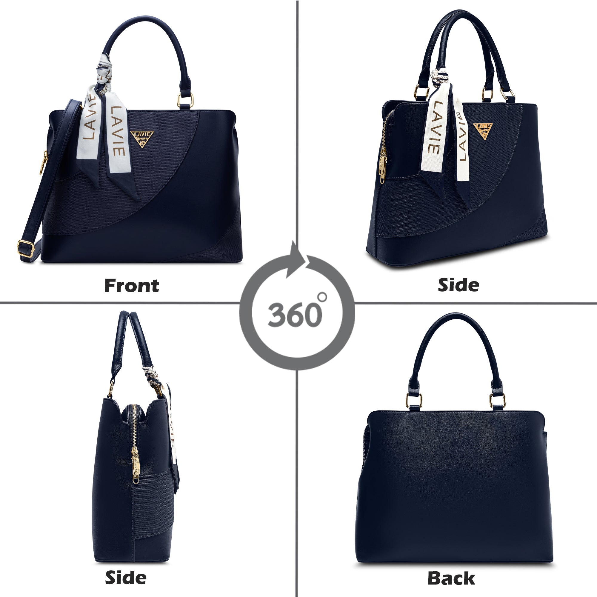 Omaha 3 Compartments Large Satchel Bag