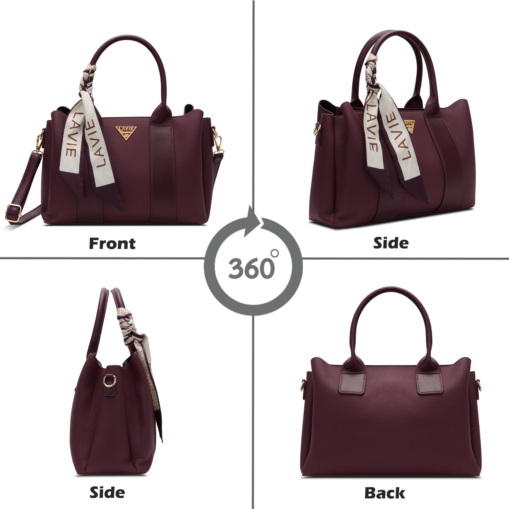 Tacoma 3 Compartments Medium Satchel Bag
