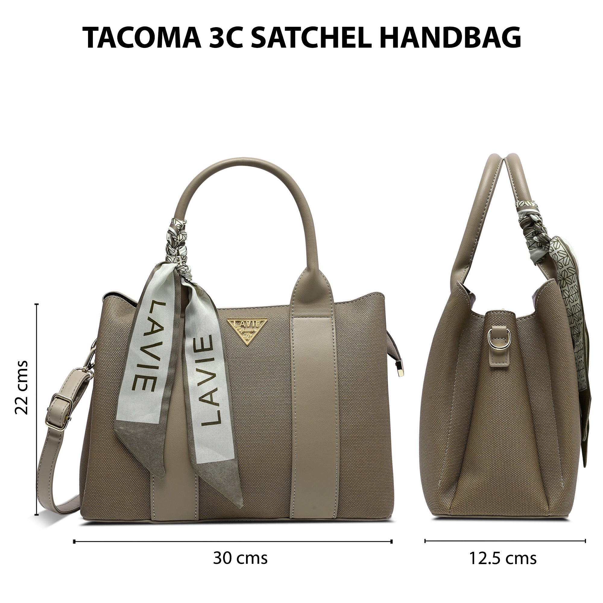 Tacoma 3 Compartments Medium Satchel Bag