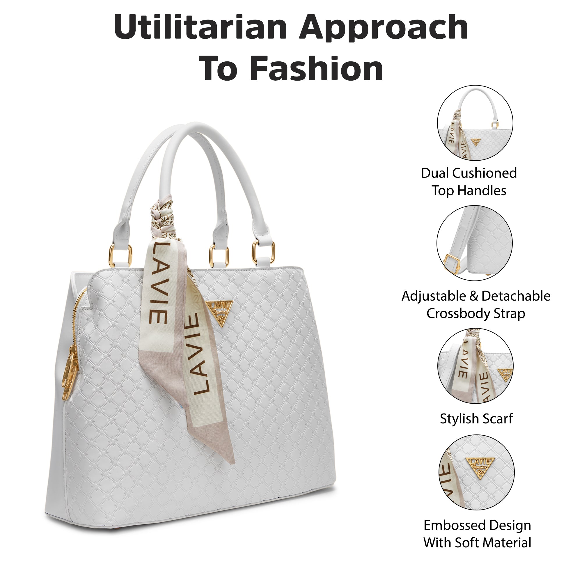 Provo 3 Compartments Large Satchel Bag