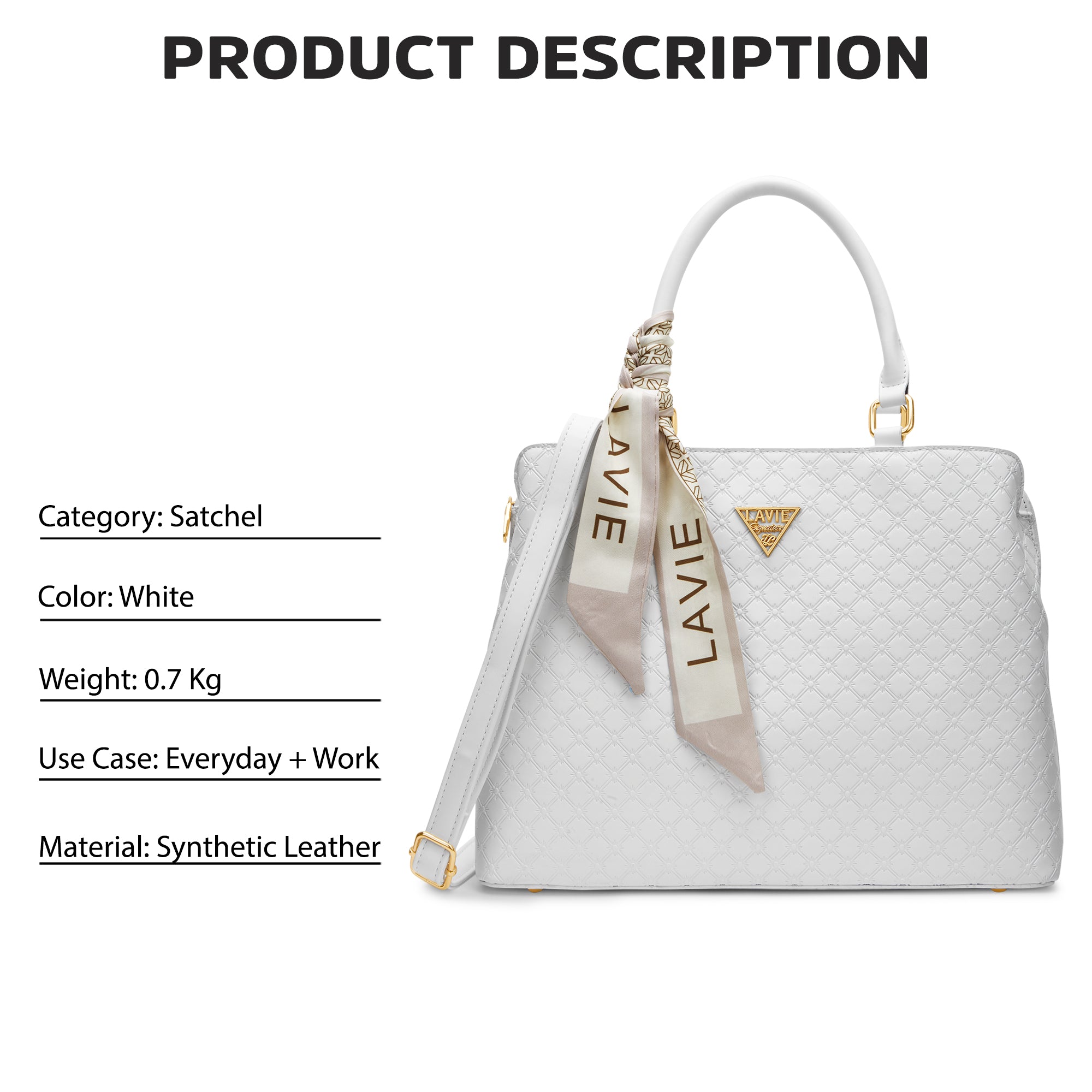 Provo 3 Compartments Large Satchel Bag