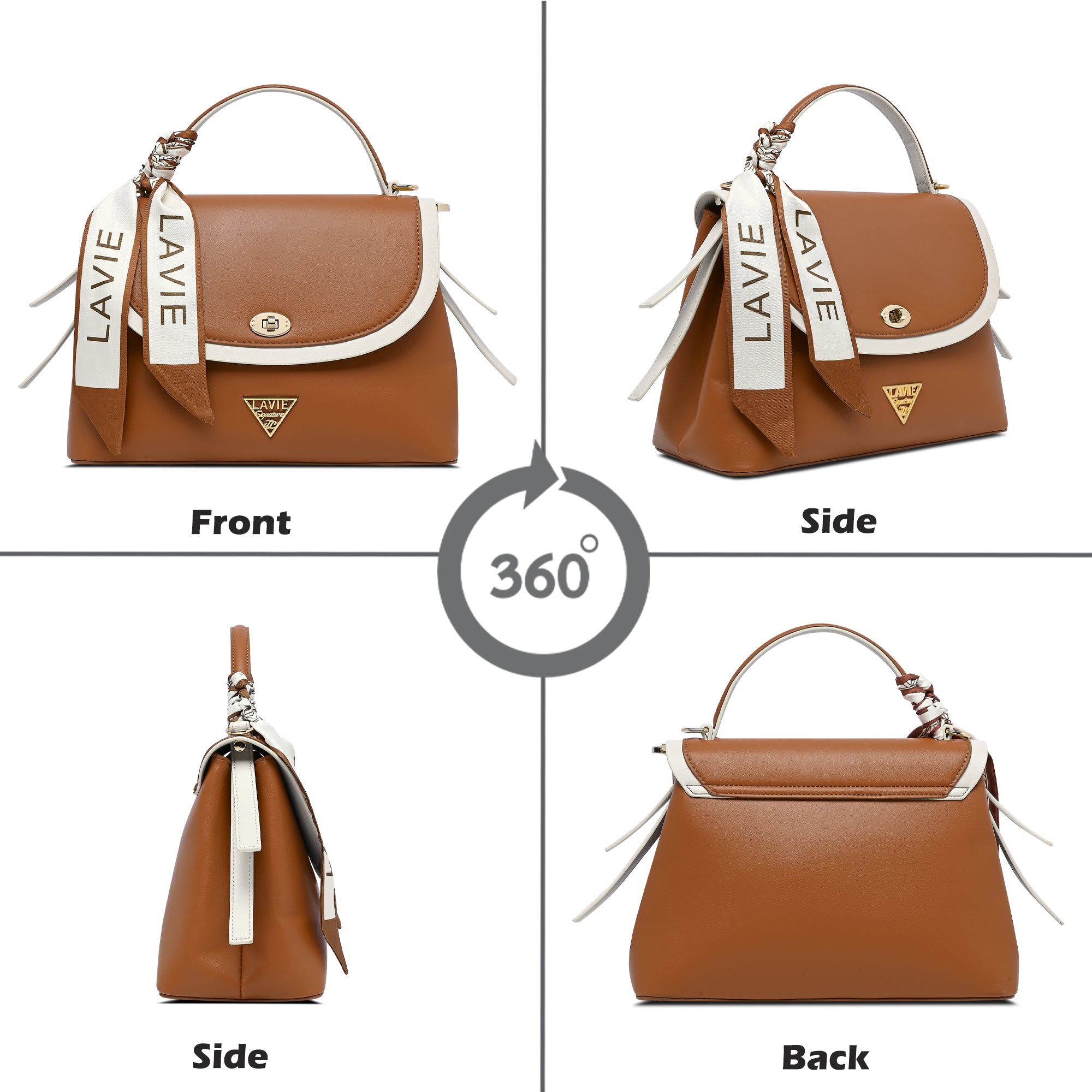 Plano 2 Compartments Flap Medium Satchel Bag