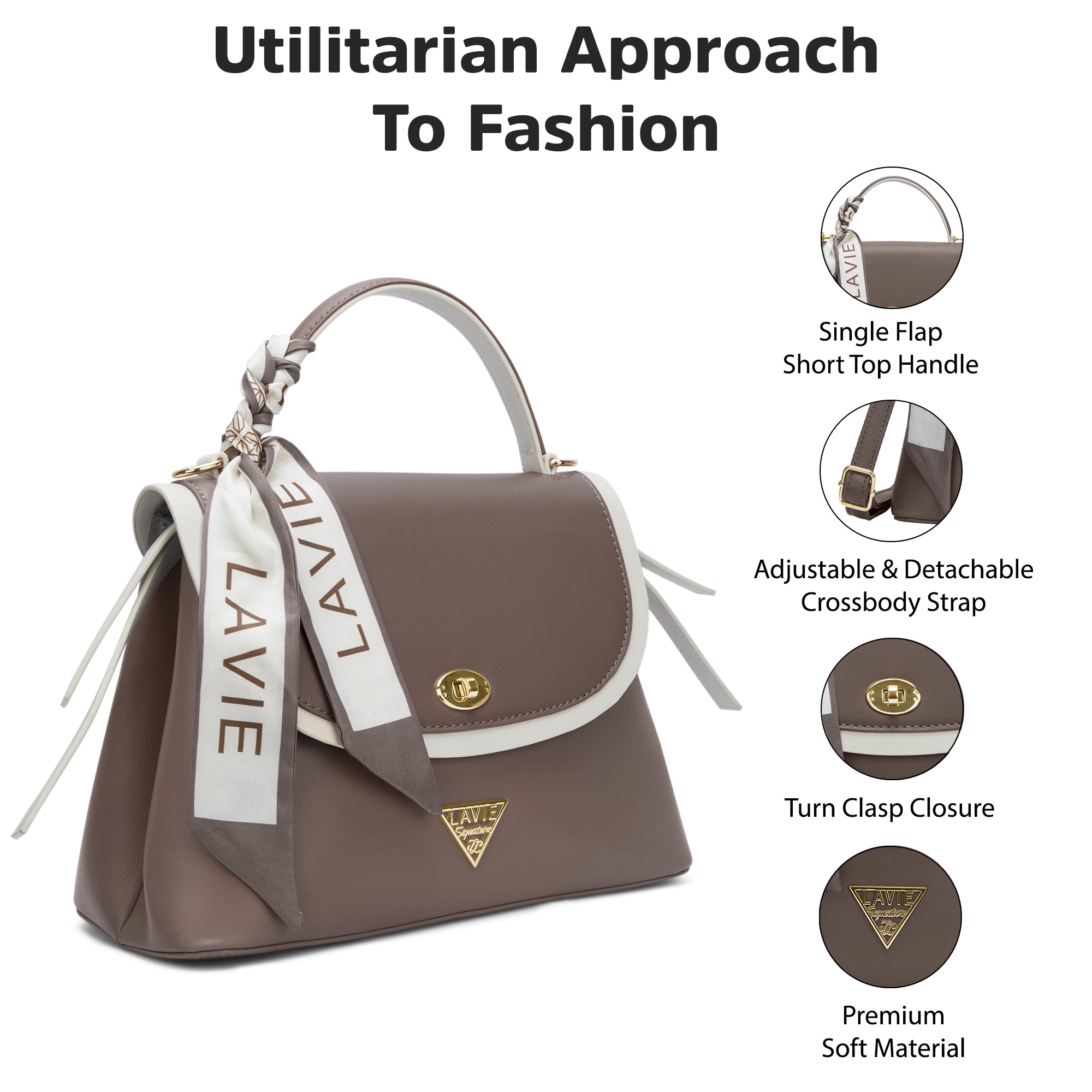 Plano 2 Compartment Medium Flap Satchel Bag