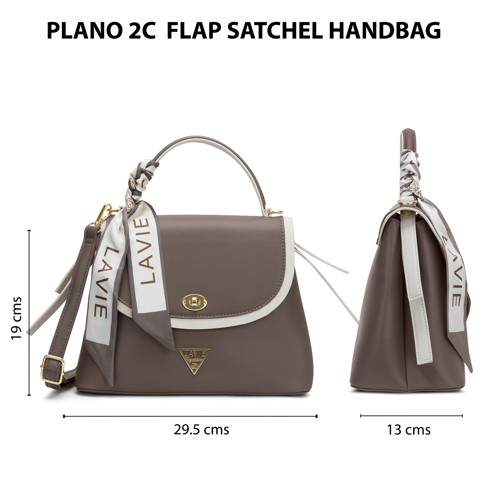 Plano 2 Compartment Medium Flap Satchel Bag