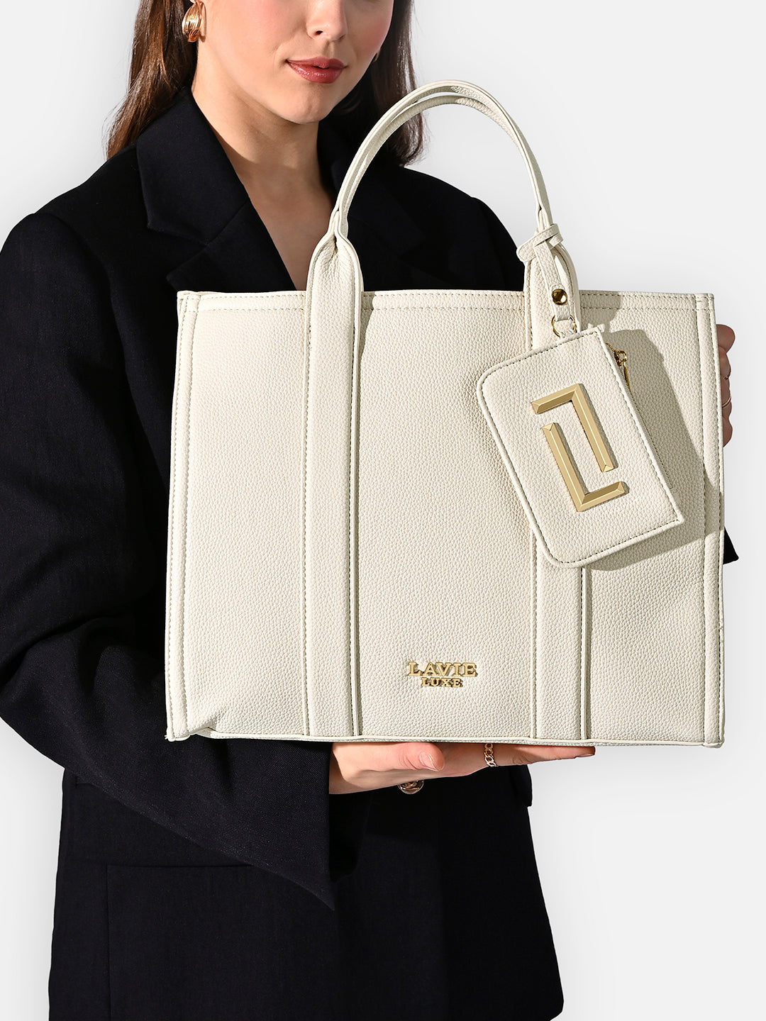 Cobs25 Large Satchel Bag Off White