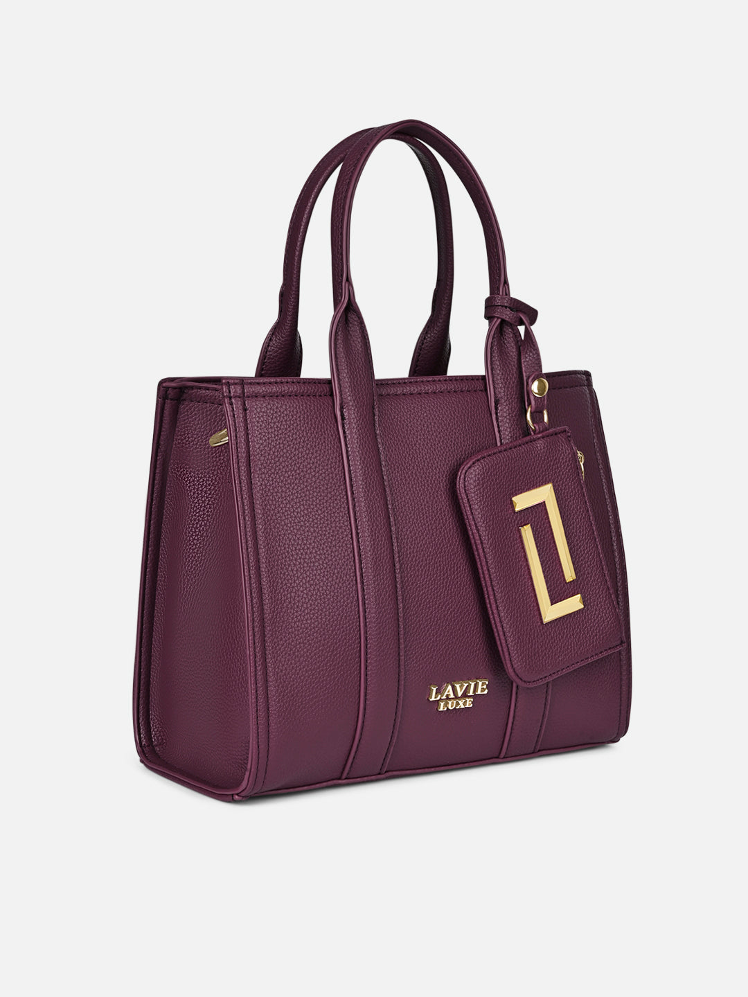 Cobs25 Medium Satchel Bag Wine