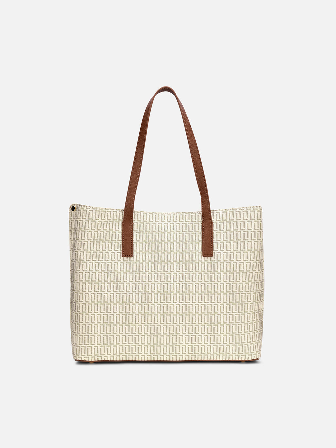 Monogram Chloe 3 Compartment Large Tote Bag White