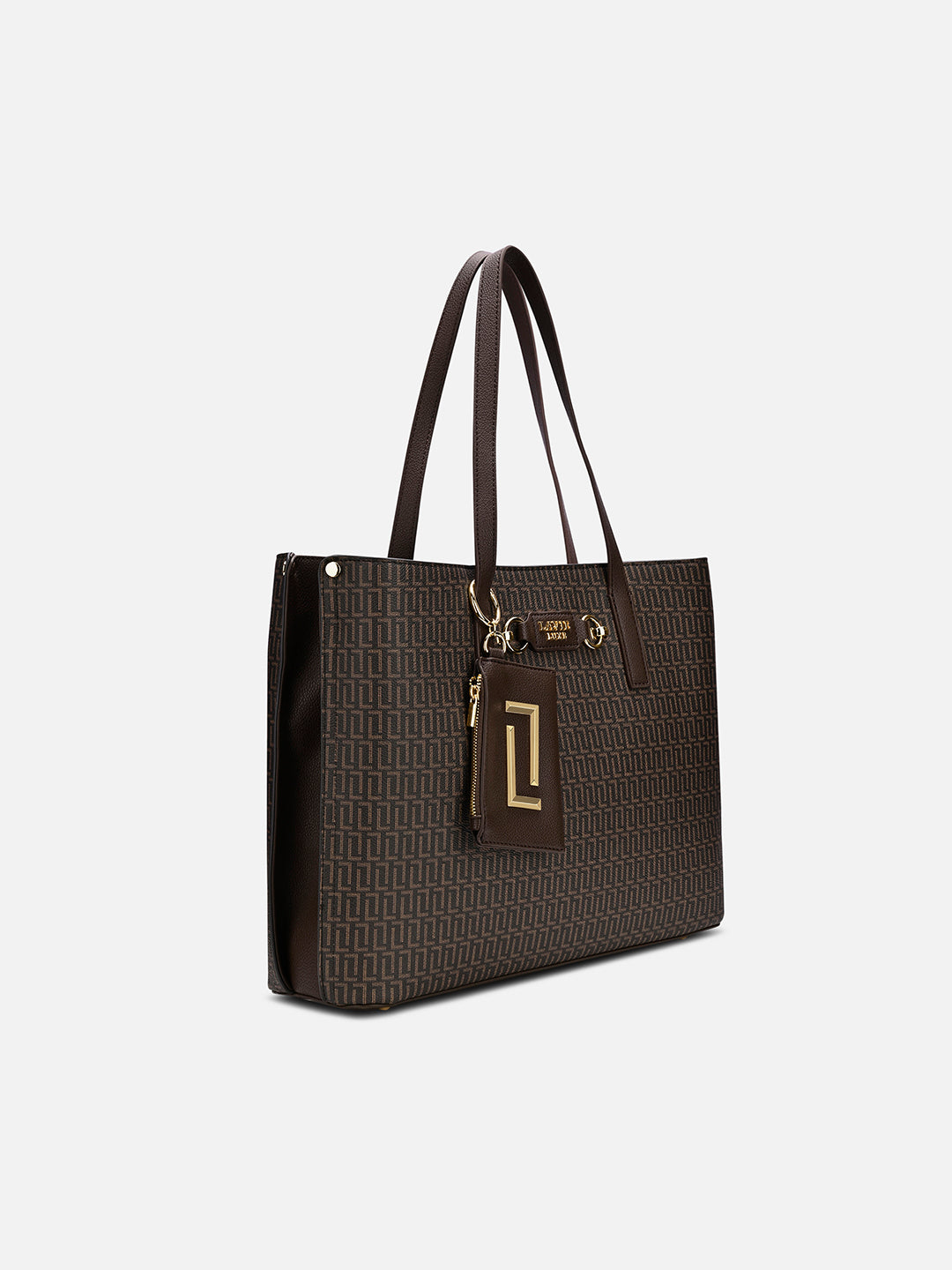 Monogram Chloe 3 Compartment Large Tote Bag Choco