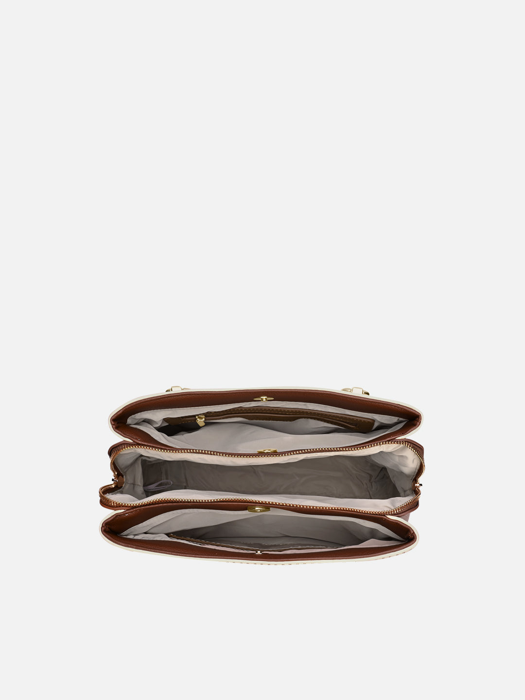 Monogram Ashley Large Satchel Bag White