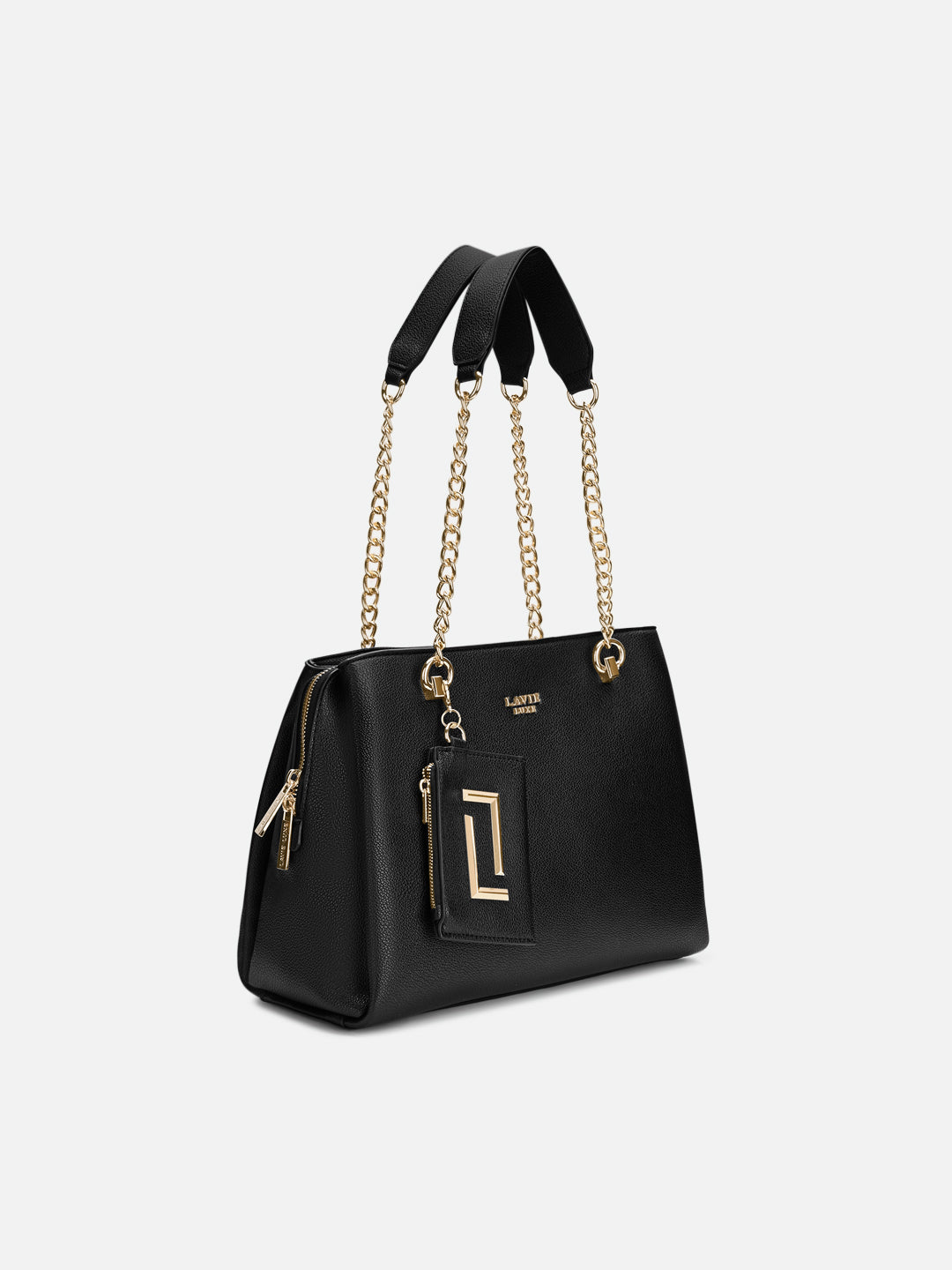 Duo Ashley Large Satchel Bag Black