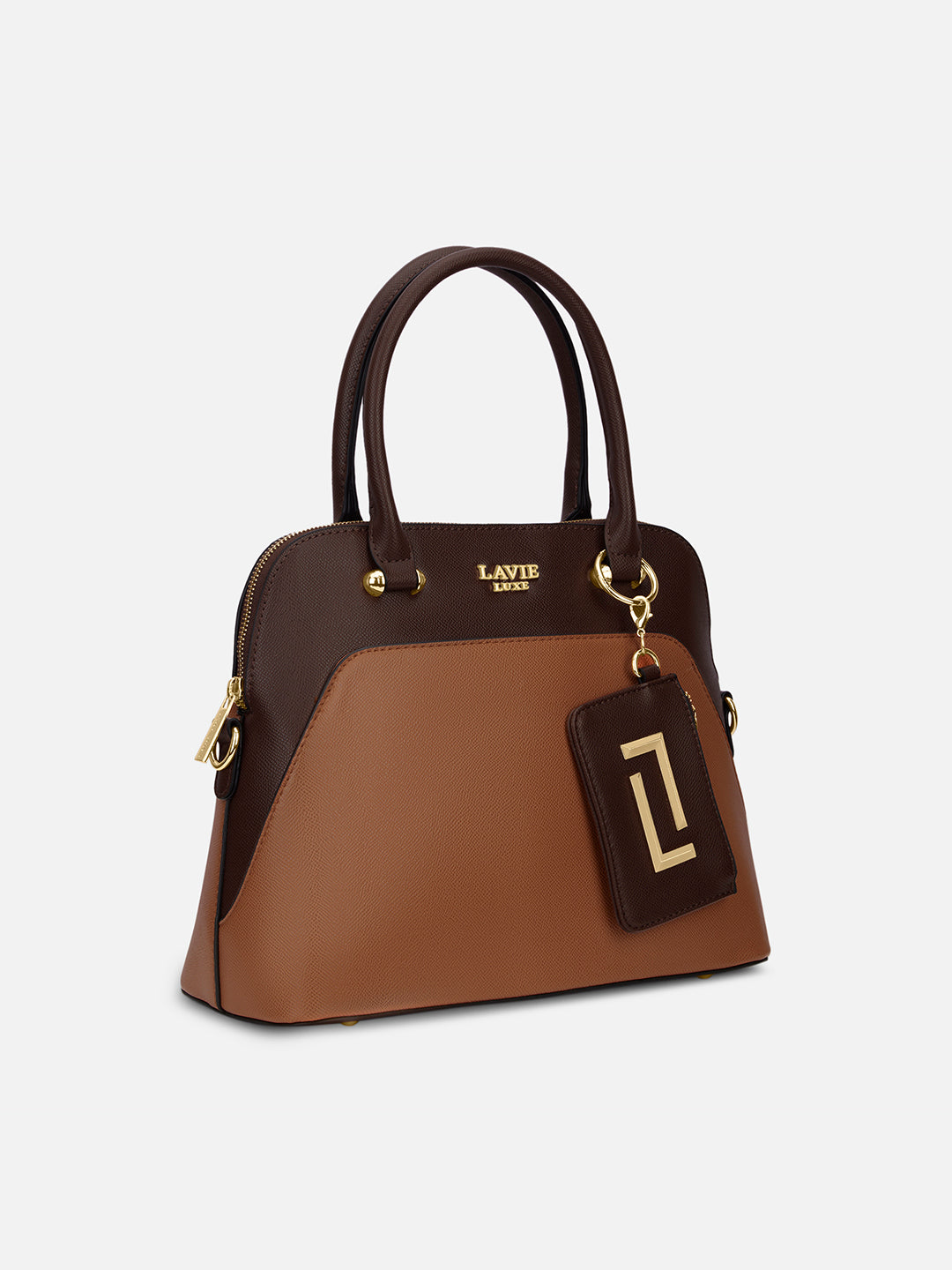 Duo Valle Medium Handbag Tan