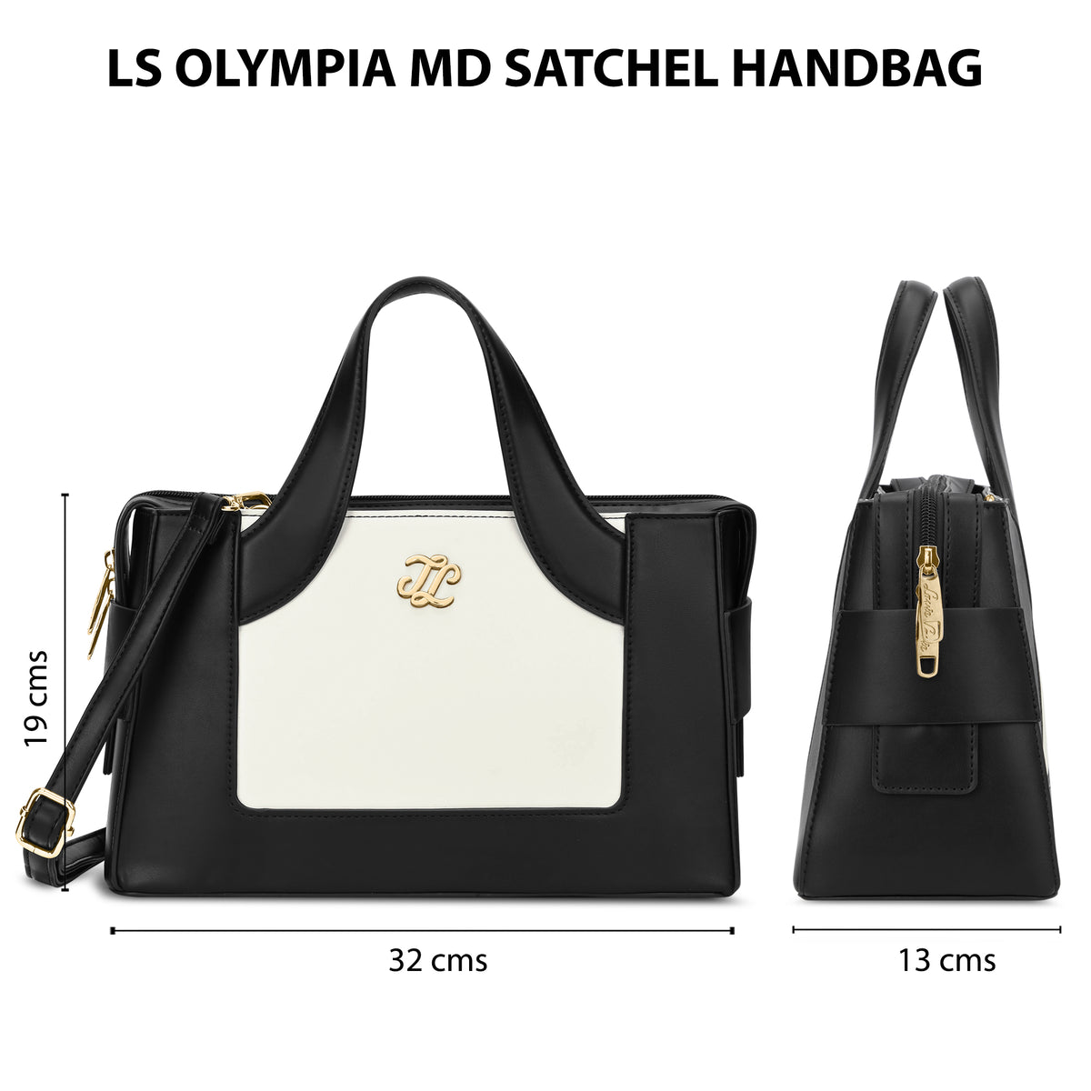 Olympia Medium Satchel Bag 'S Ladies Handbag Black