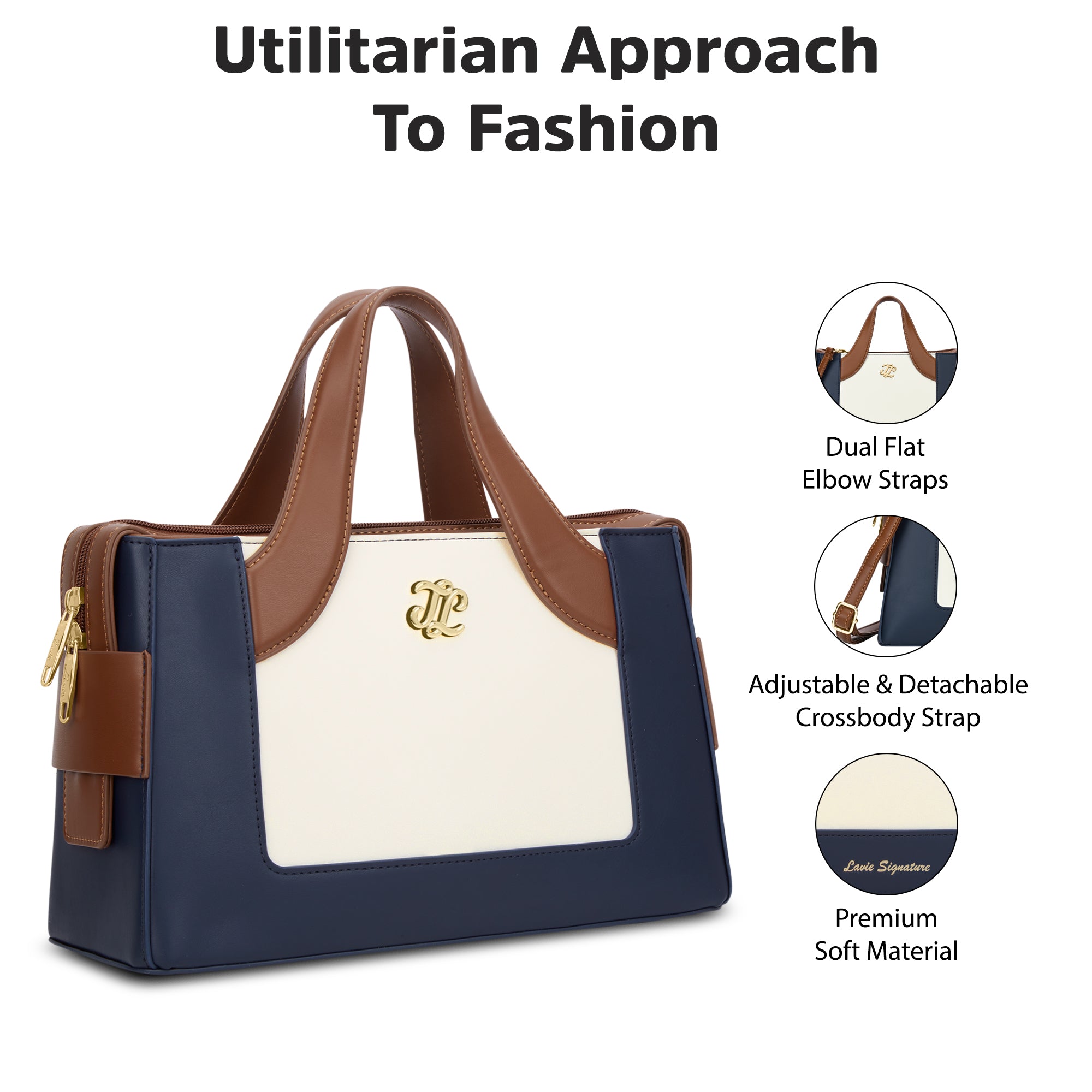 Olympia Medium Satchel Bag 'S Ladies Handbag Navy
