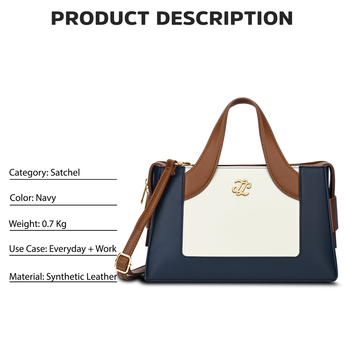 Olympia Medium Satchel Bag 'S Ladies Handbag Navy