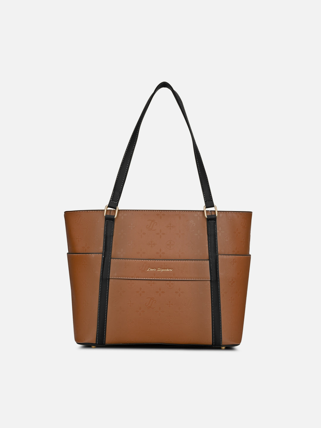 Harisburg Colourblock Tote Bag Tan