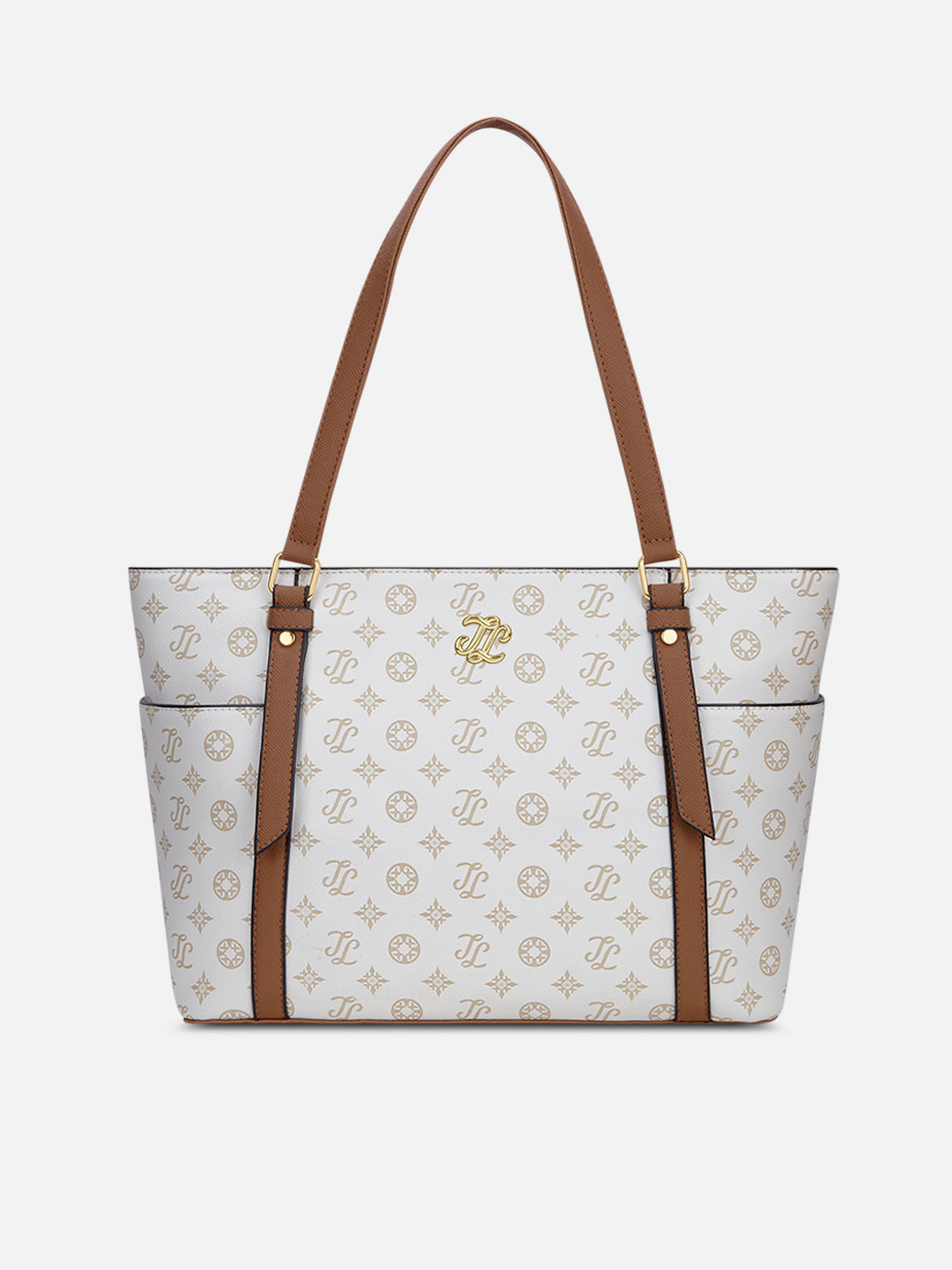Harisburg Monogram Tote Bag Beige
