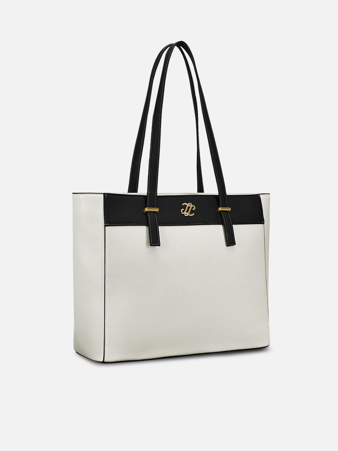 Maryland Colourblock Tote Bag White