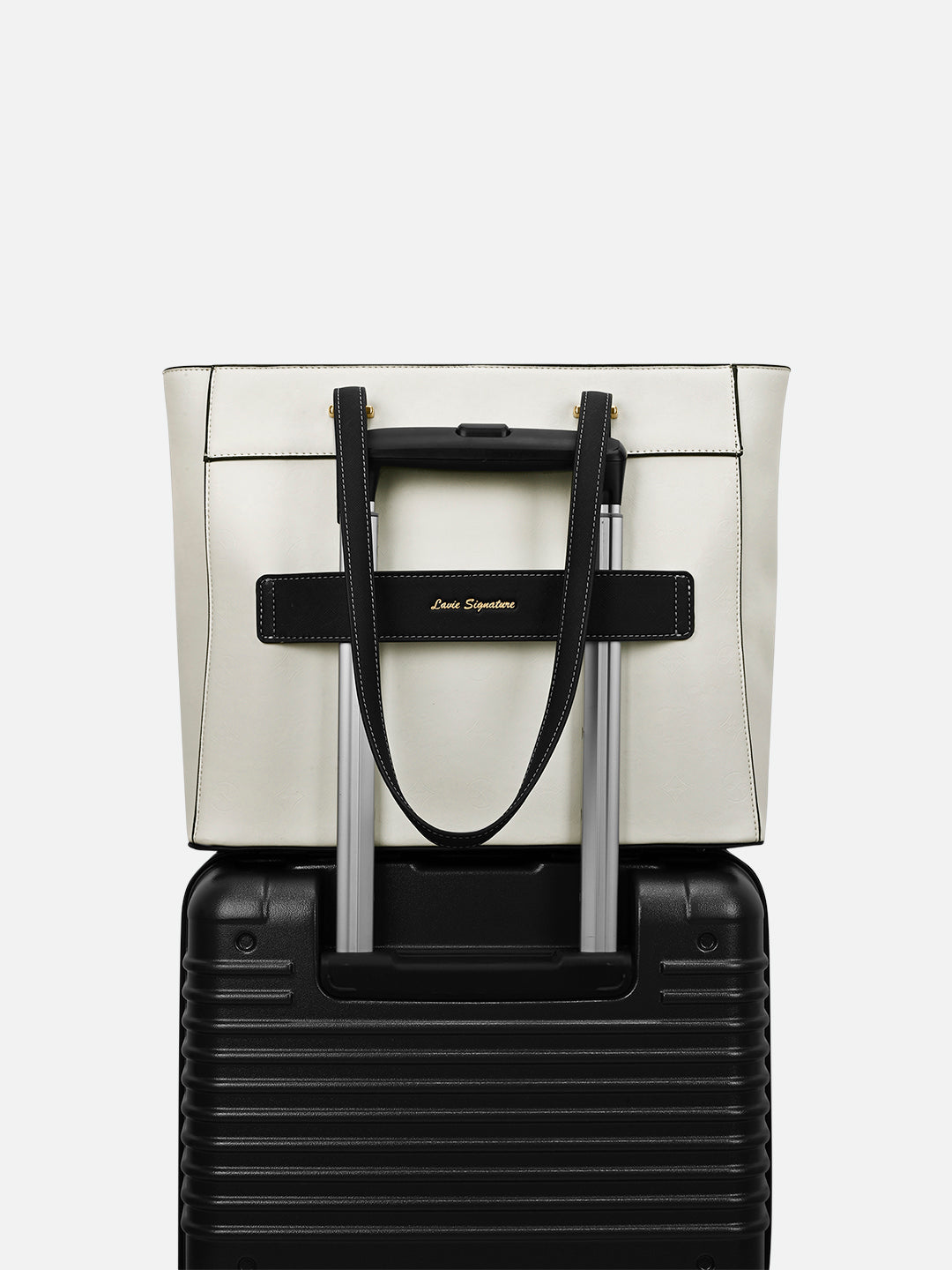 Maryland Colourblock Tote Bag White