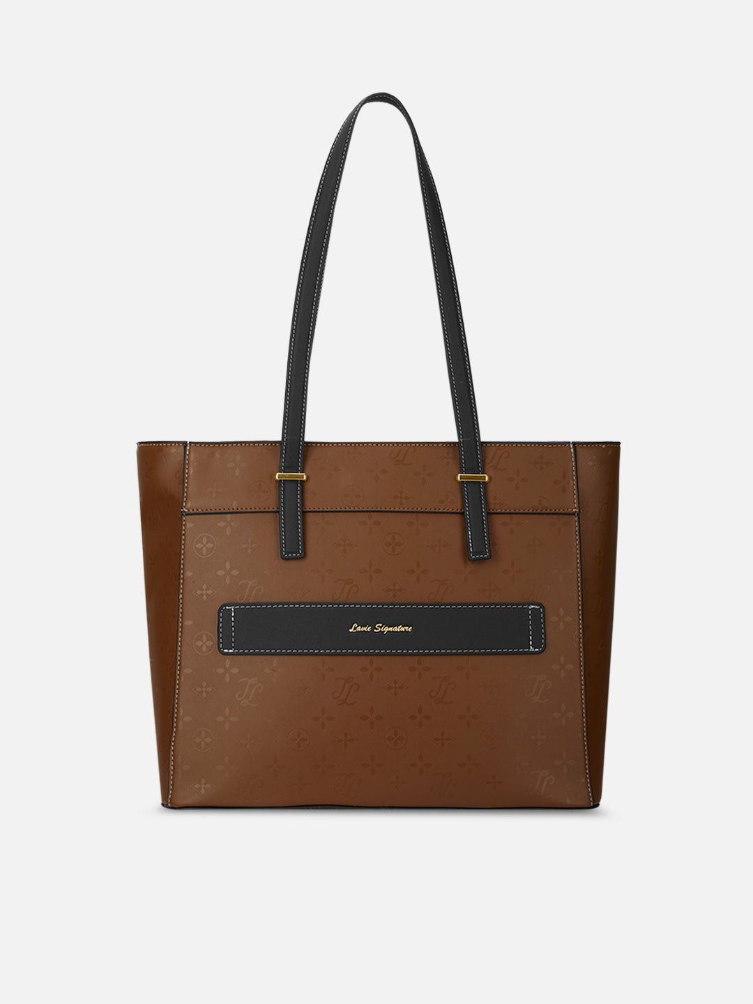 Maryland Colourblock Tote Bag Tan