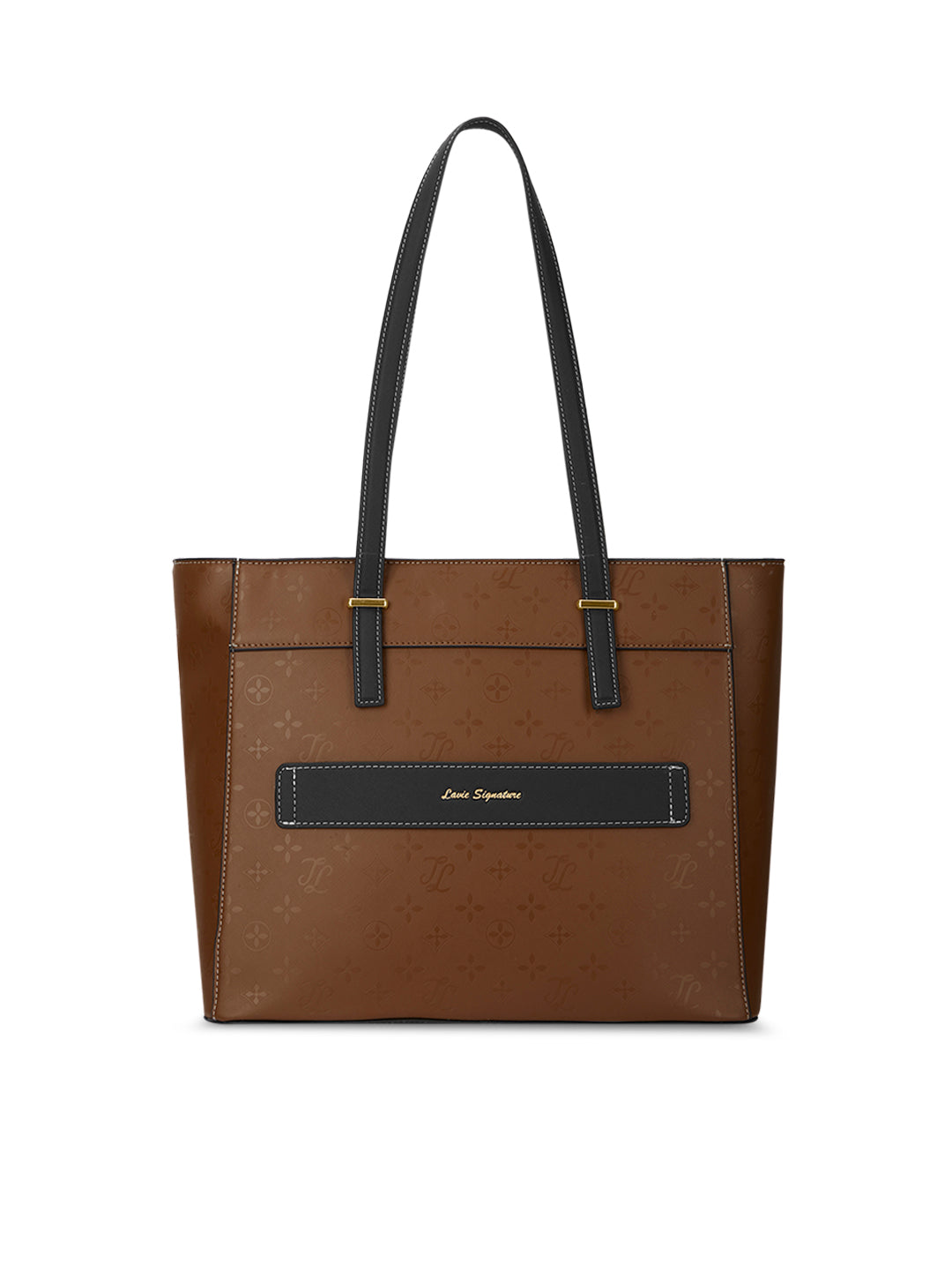 Maryland Colourblock Tote Bag Tan