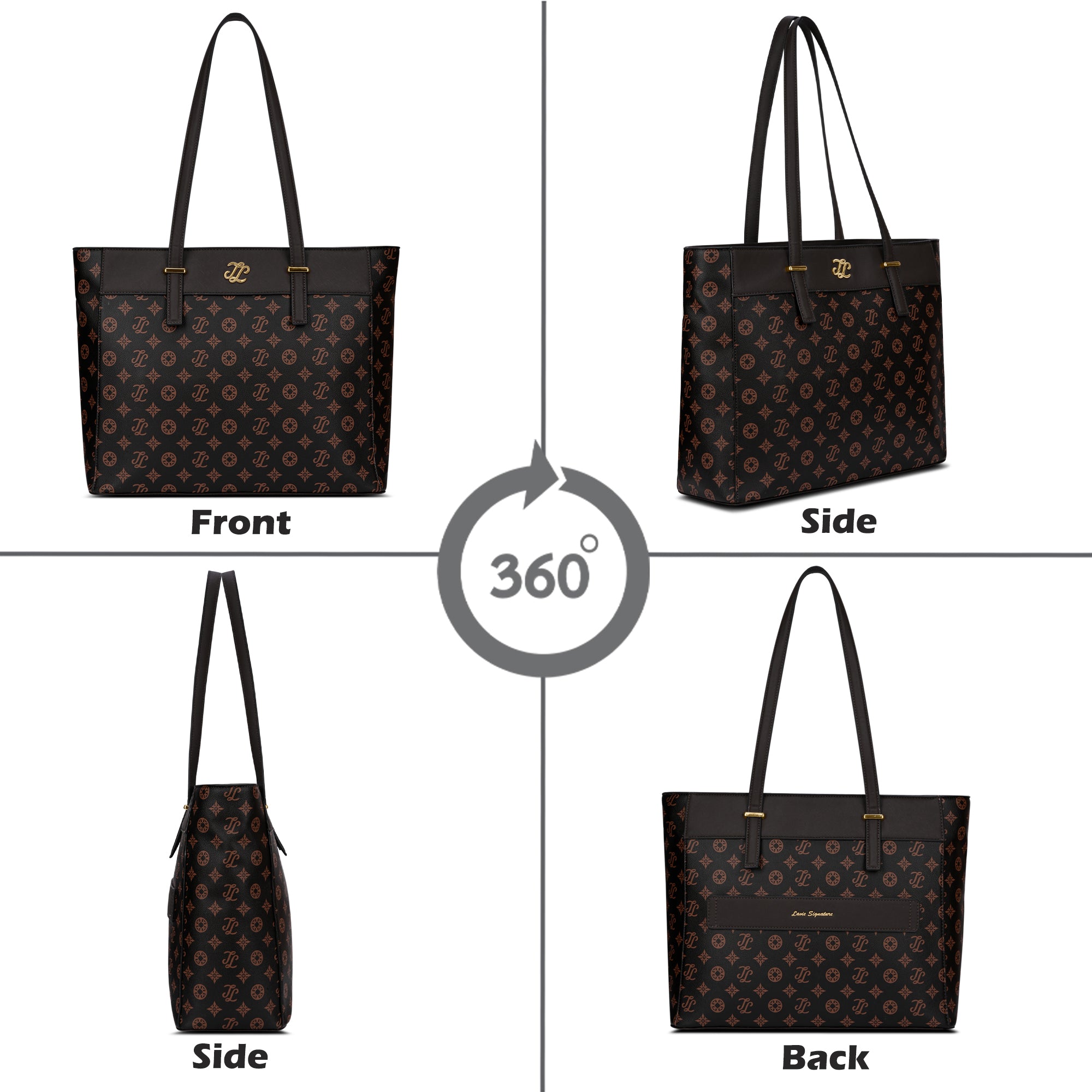 Pittsburg Monogram Tote Bag Coffee