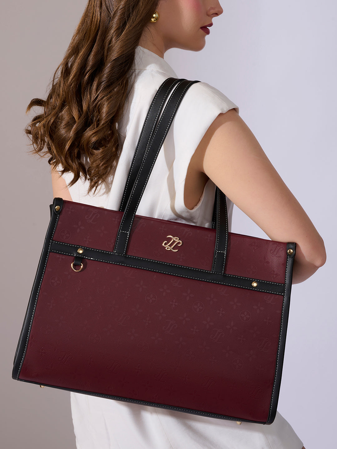 Kentucky Colourblock Tote Bag Maroon